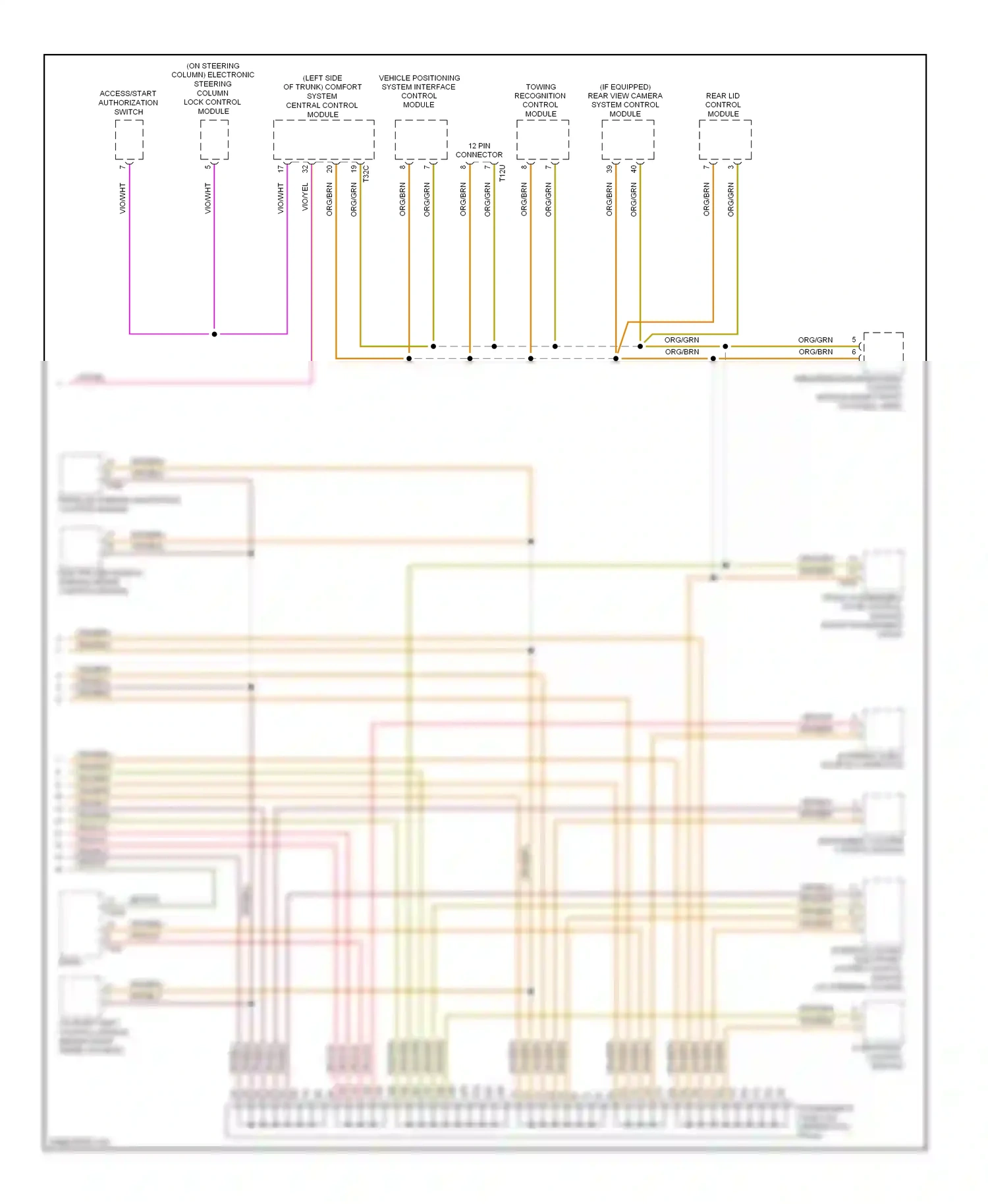 Audi Q5 I (2008-2012) vehicle positioning system interface control module wiring diagram  (1 of 4)