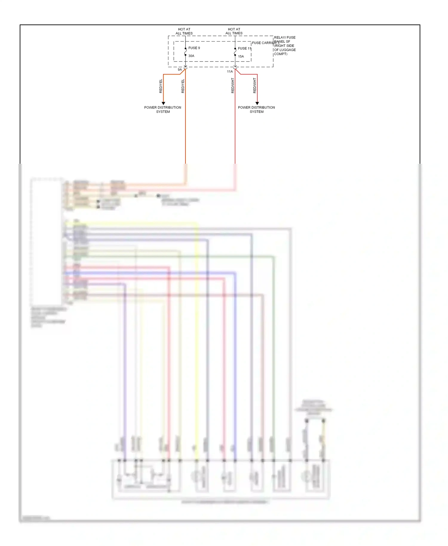 Audi Q5 I (2008-2012) vertical wiring diagram  (4 of 4)