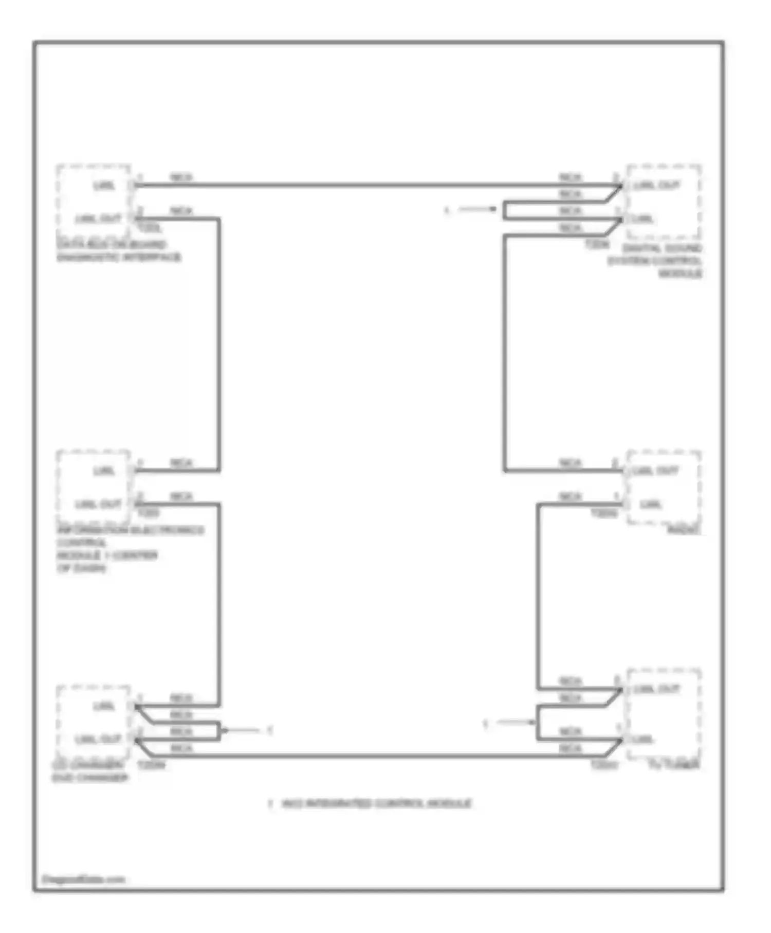 Wiring diagram w/o integrated control module for Audi Q5 I (2008-2012) (1 of 1)