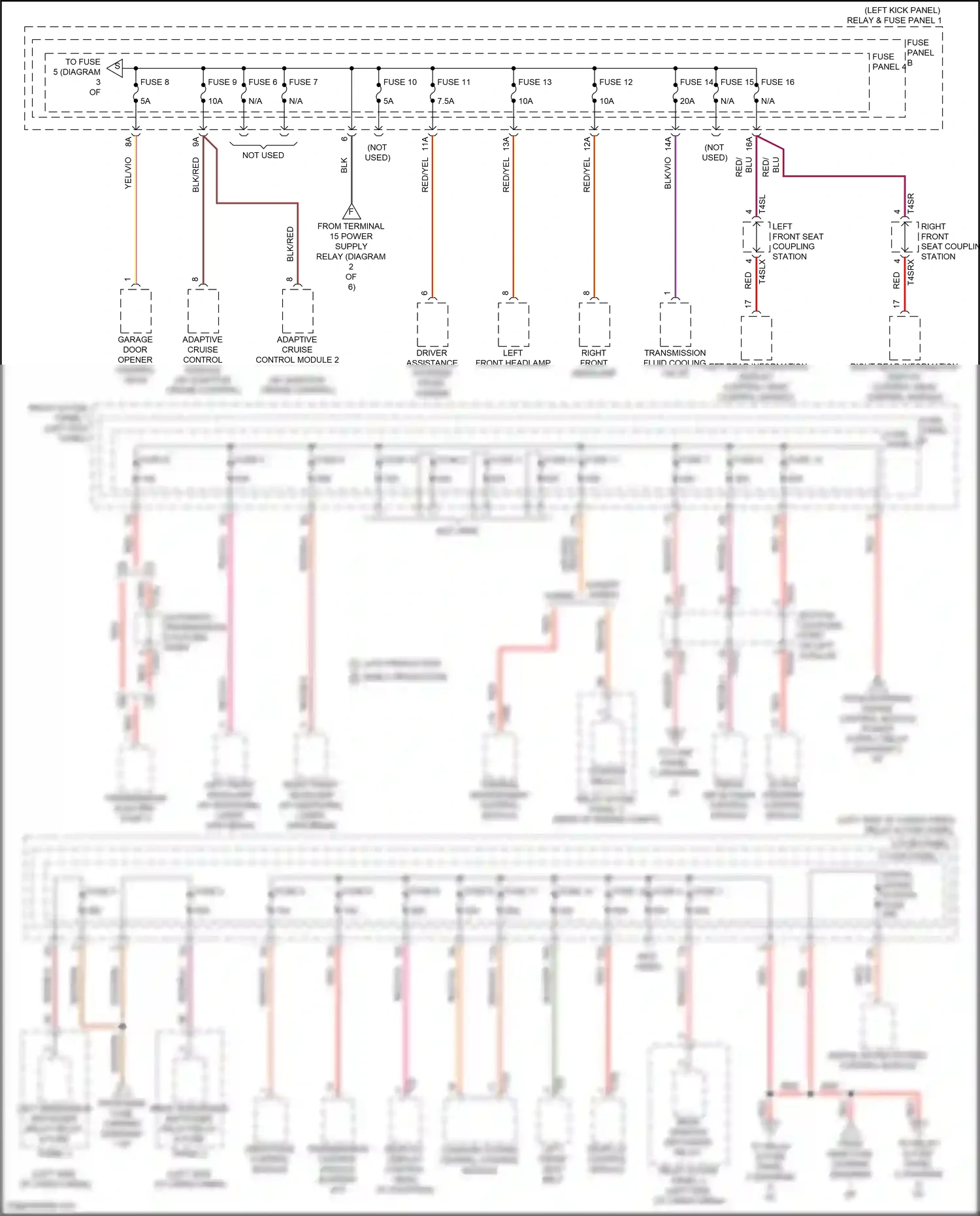 Audi Q5 II facelift (2020-2024) active steering control module wiring diagram  (4 of 5)