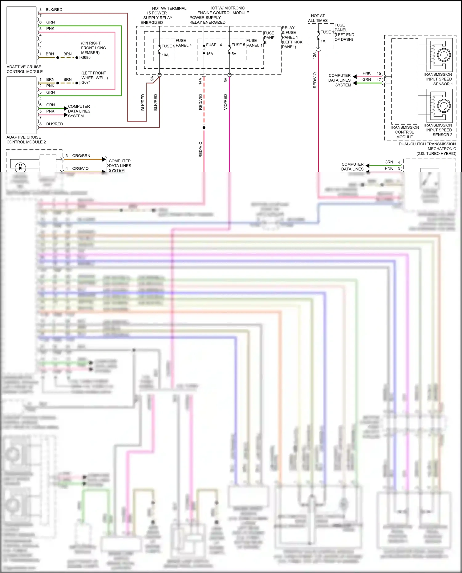 Audi Q5 II facelift (2020-2024) computer data lines system wiring diagram  (100 of 125)