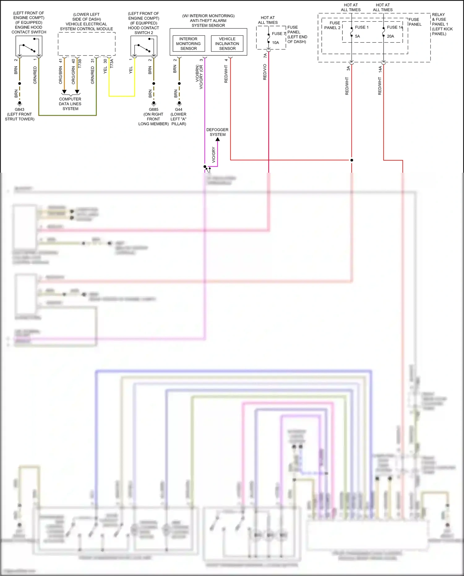 Audi Q5 II facelift (2020-2024) computer data lines system wiring diagram  (85 of 125)