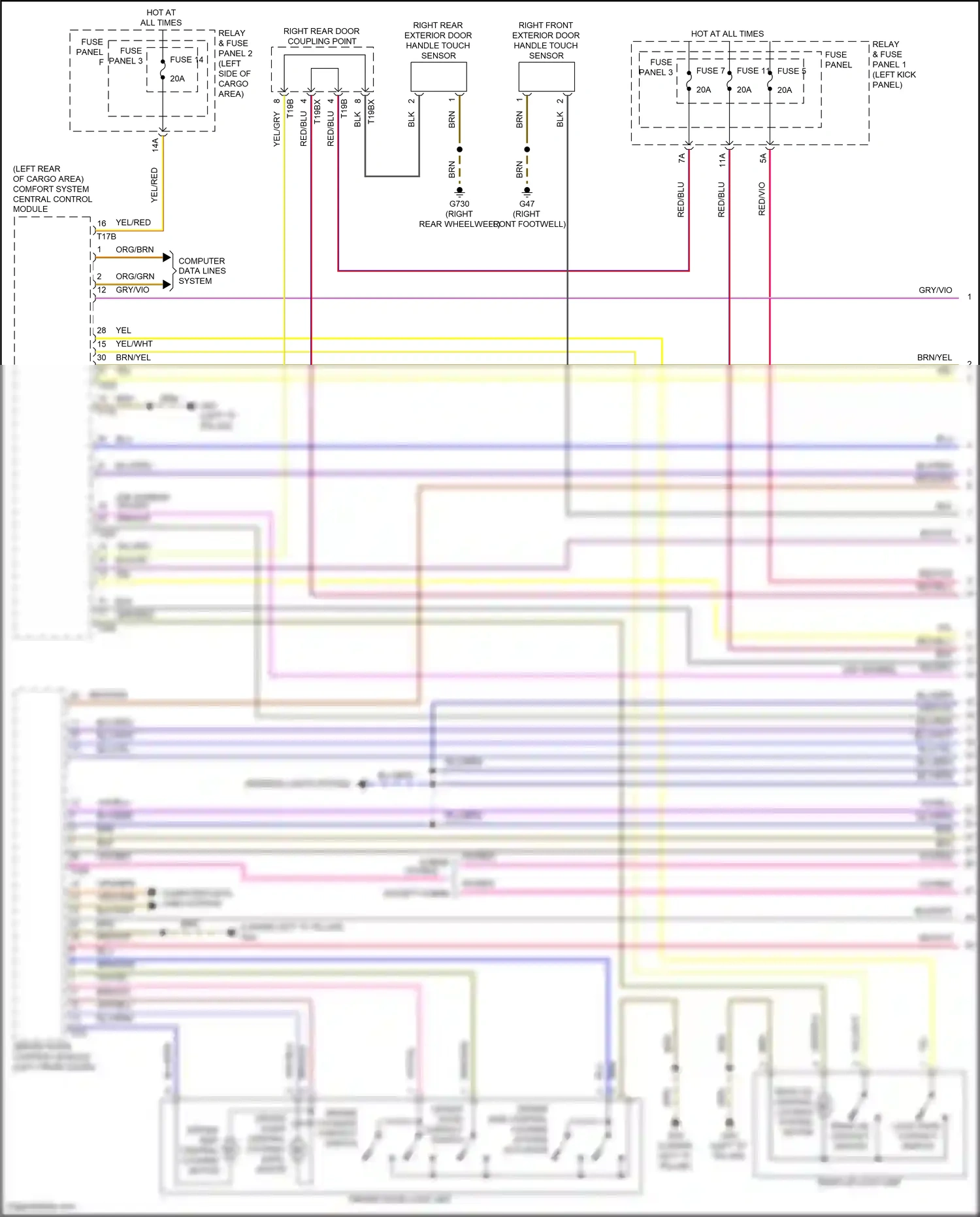 Audi Q5 II facelift (2020-2024) computer data lines system wiring diagram  (83 of 125)