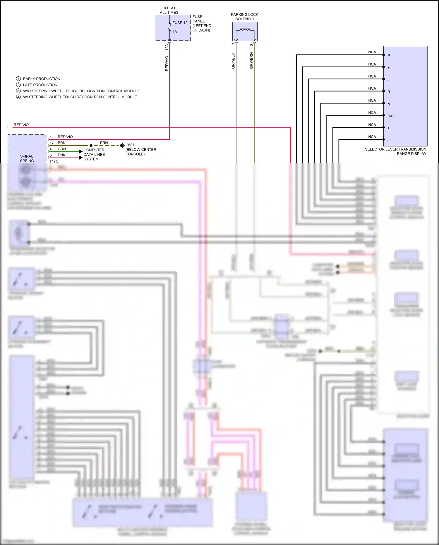 Audi Q5 II facelift (2020-2024) computer data lines system wiring diagram  (12 of 125)