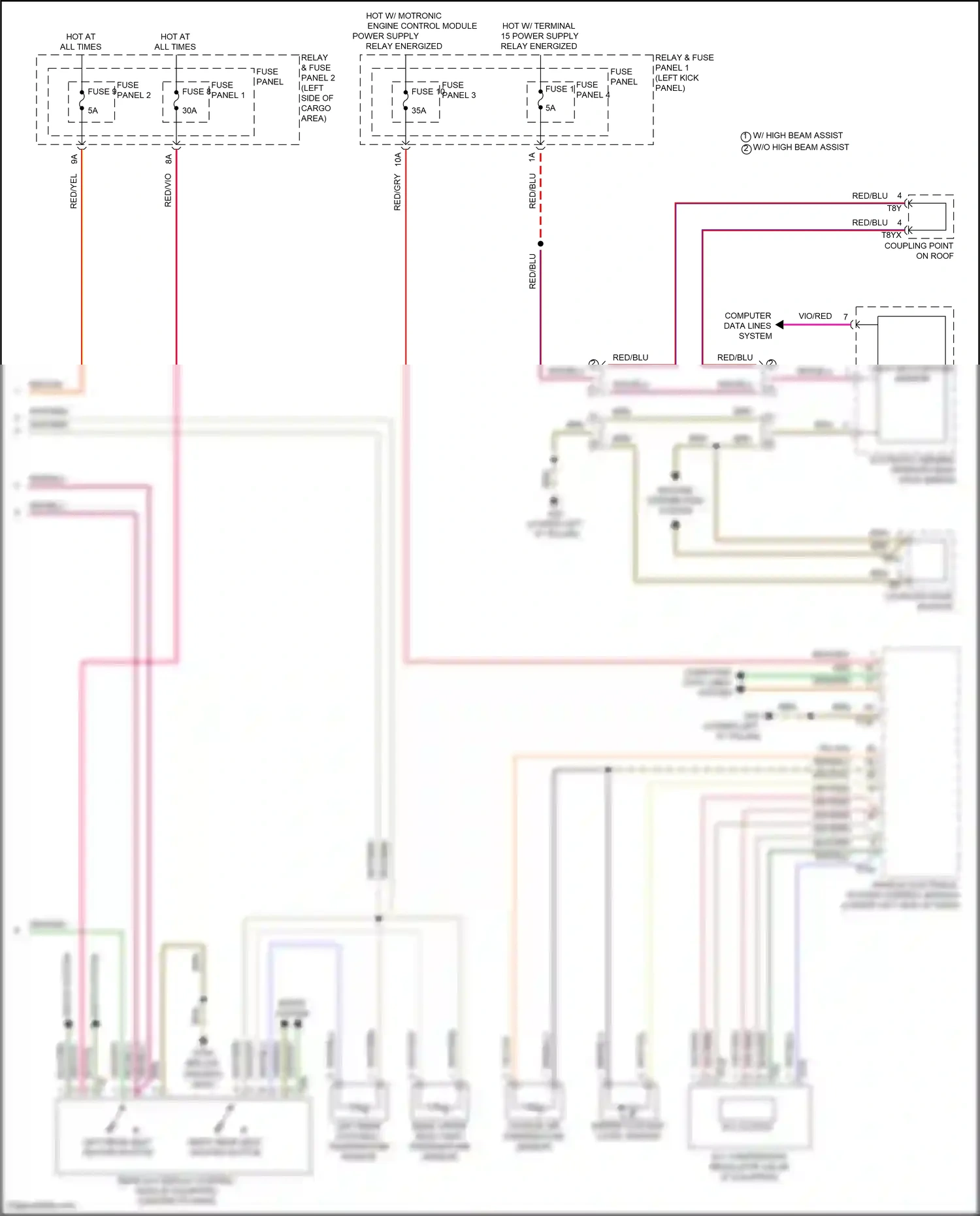 Audi Q5 II facelift (2020-2024) computer data lines system wiring diagram  (92 of 125)