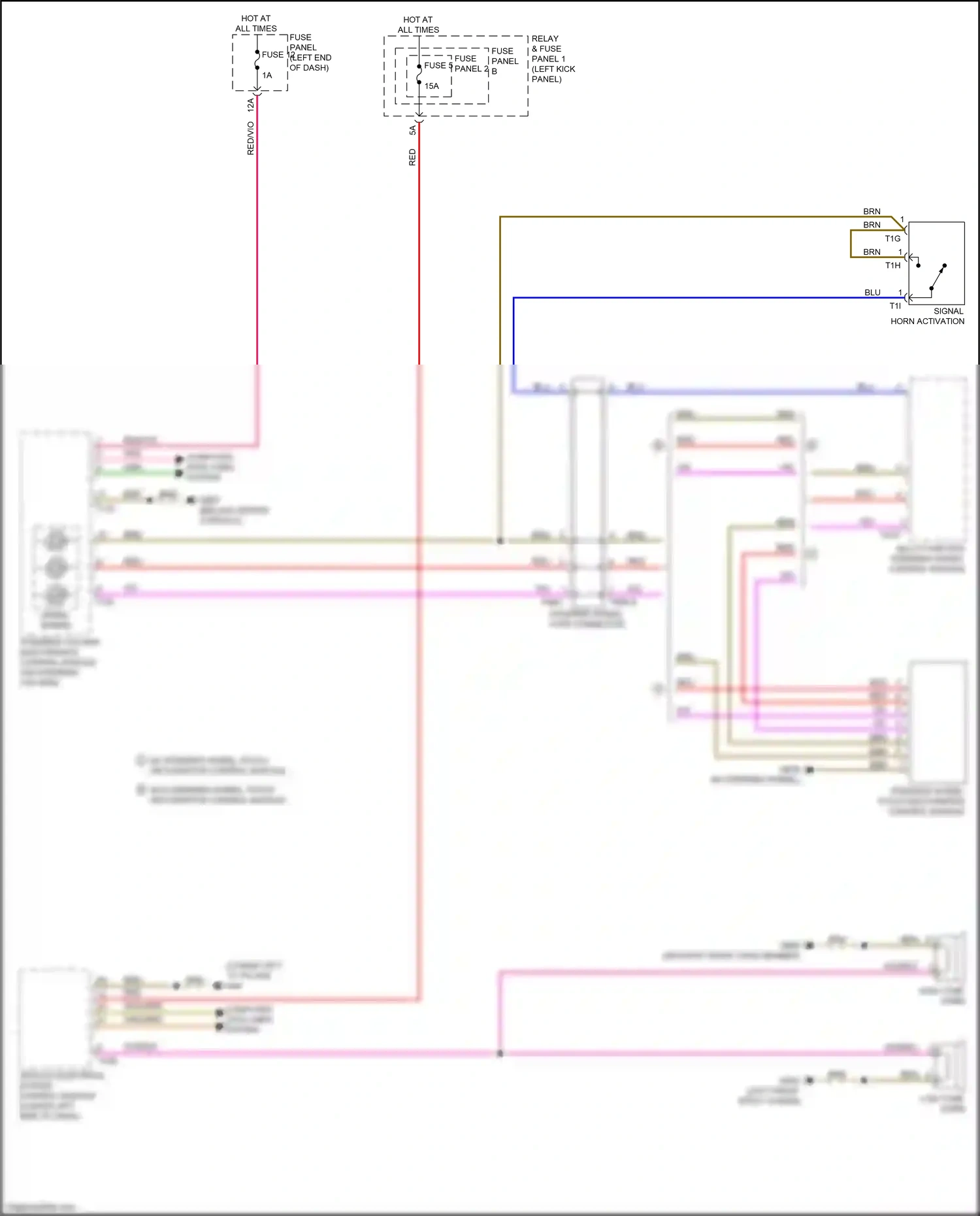 Audi Q5 II facelift (2020-2024) multi-function steering wheel control module wiring diagram  (3 of 4)