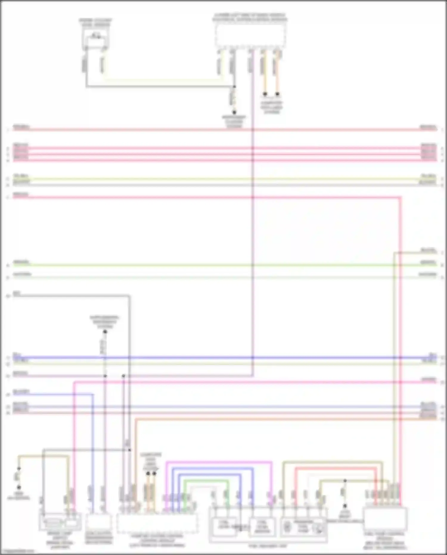 Q5 Audi II (2016-2020): Wiring diagram engine performance 2.0l turbo, engine controls circuit (3 of 10)