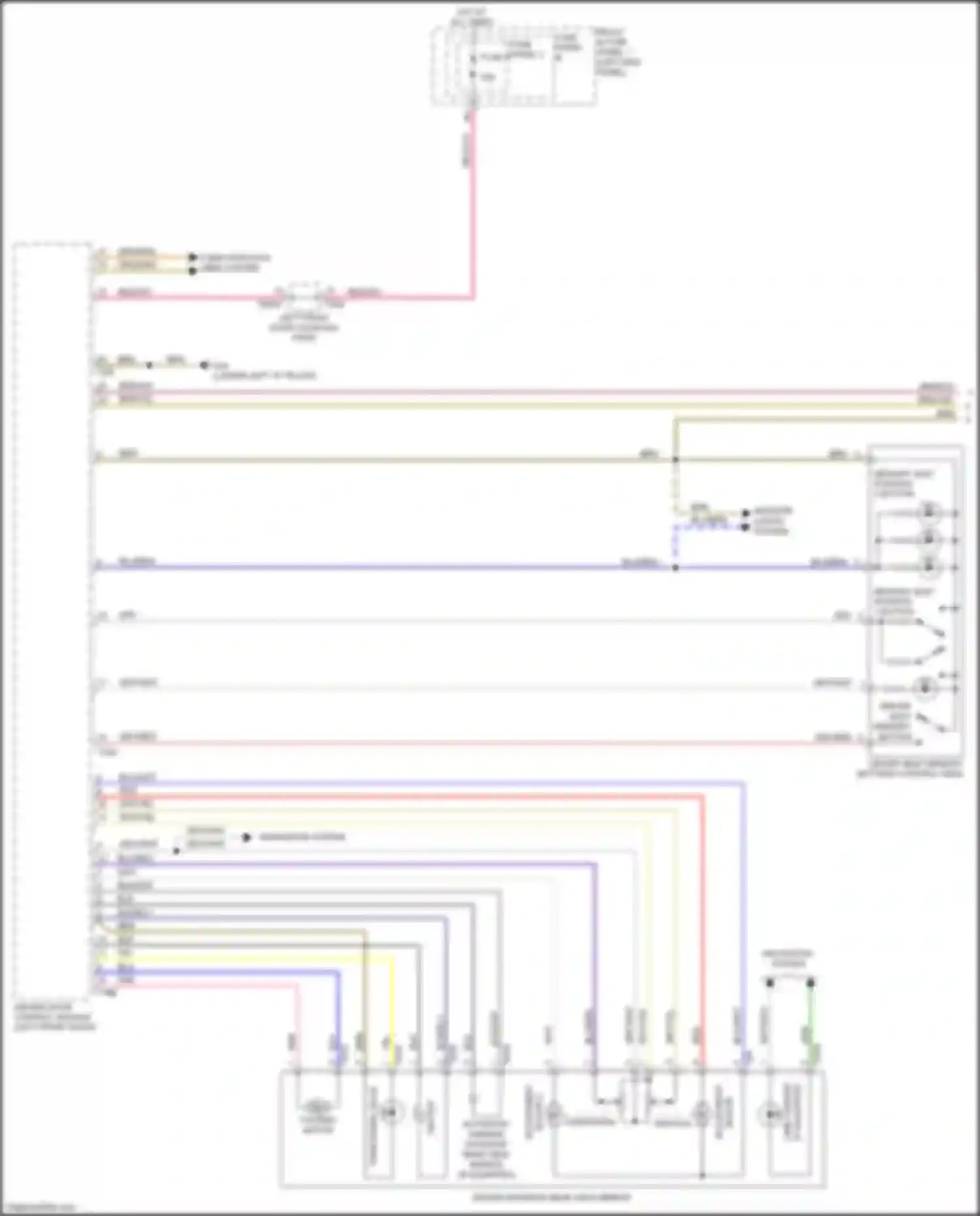 Q5 Audi II (2016-2020): Memory mirrors circuit (1 of 2)