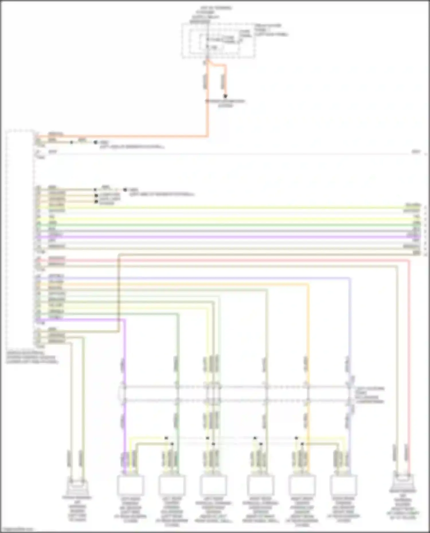Q5 Audi II (2016-2020): Parking assistant circuit, w/ parallel parking (1 of 2)