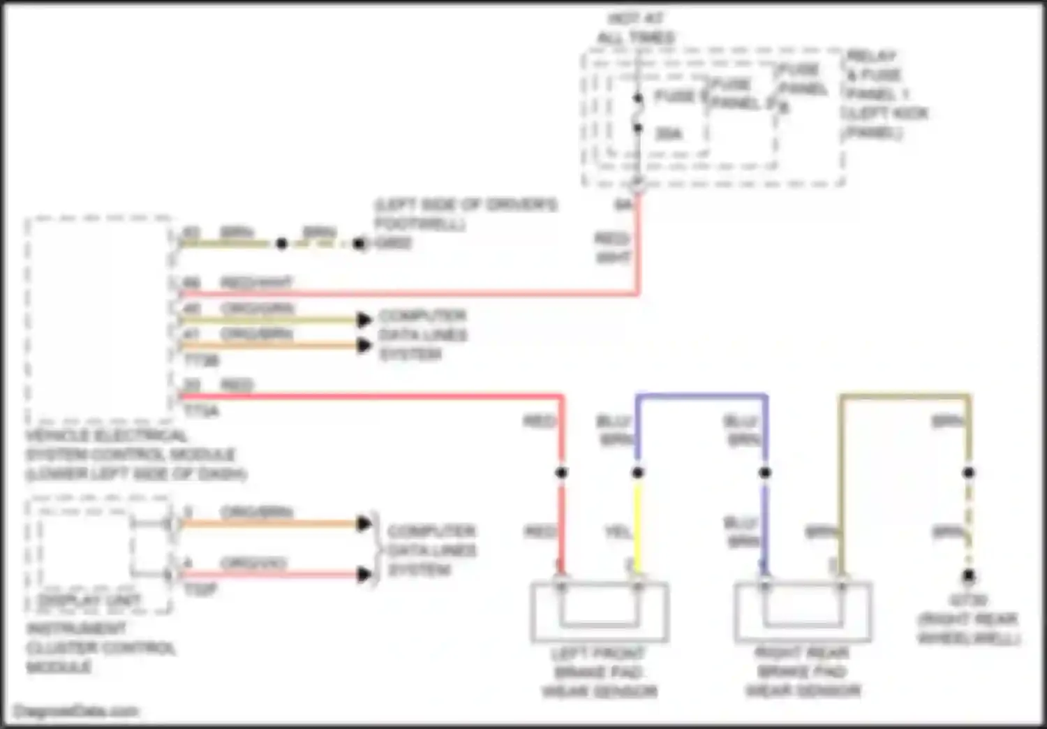 Q5 Audi II (2016-2020): Warning systems circuit