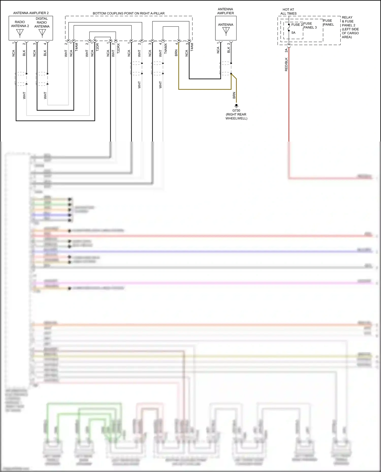 Audi Q5 II (2016-2020) computer data lines system wiring diagram  (40 of 110)