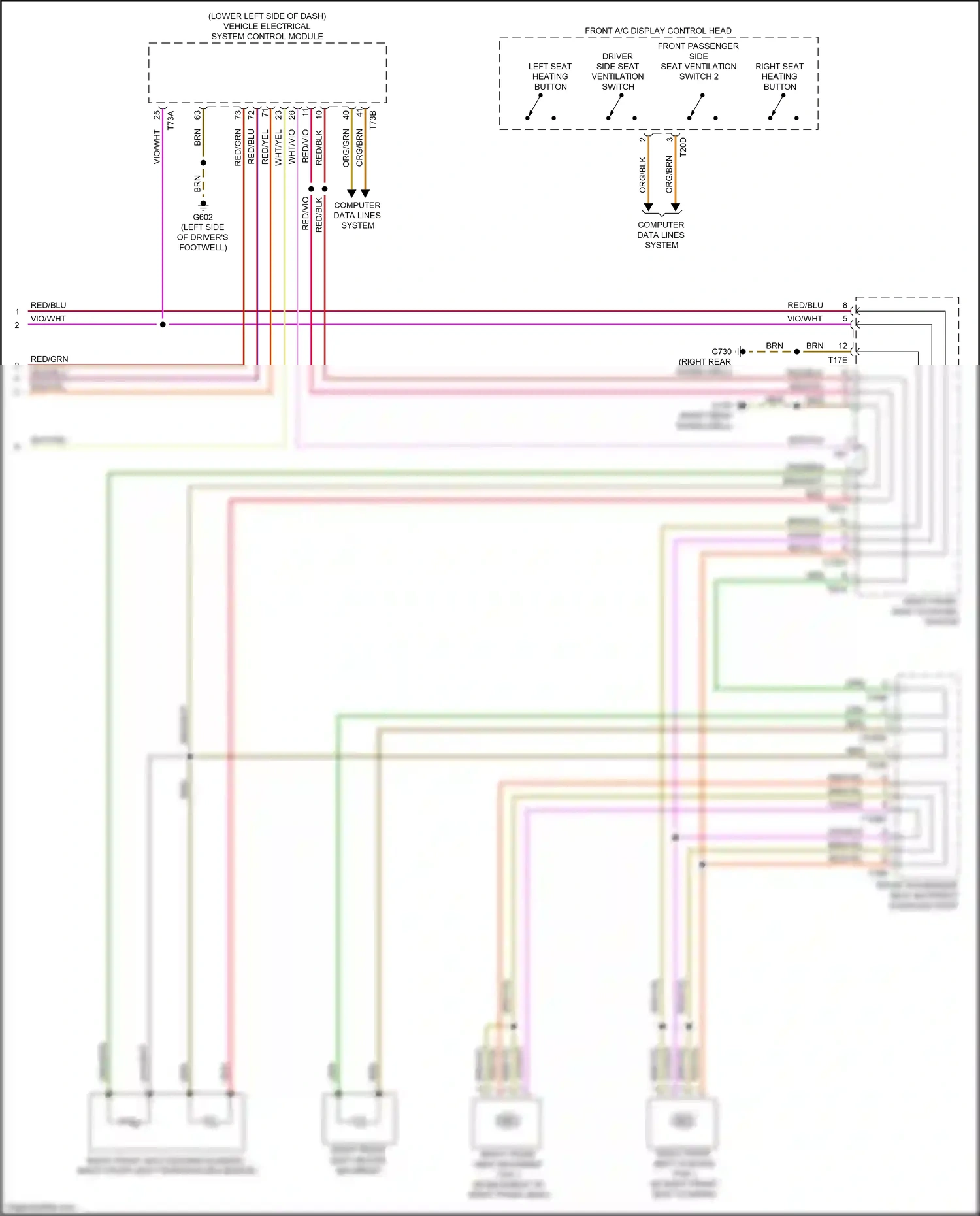 Audi Q5 II (2016-2020) computer data lines system wiring diagram  (16 of 110)
