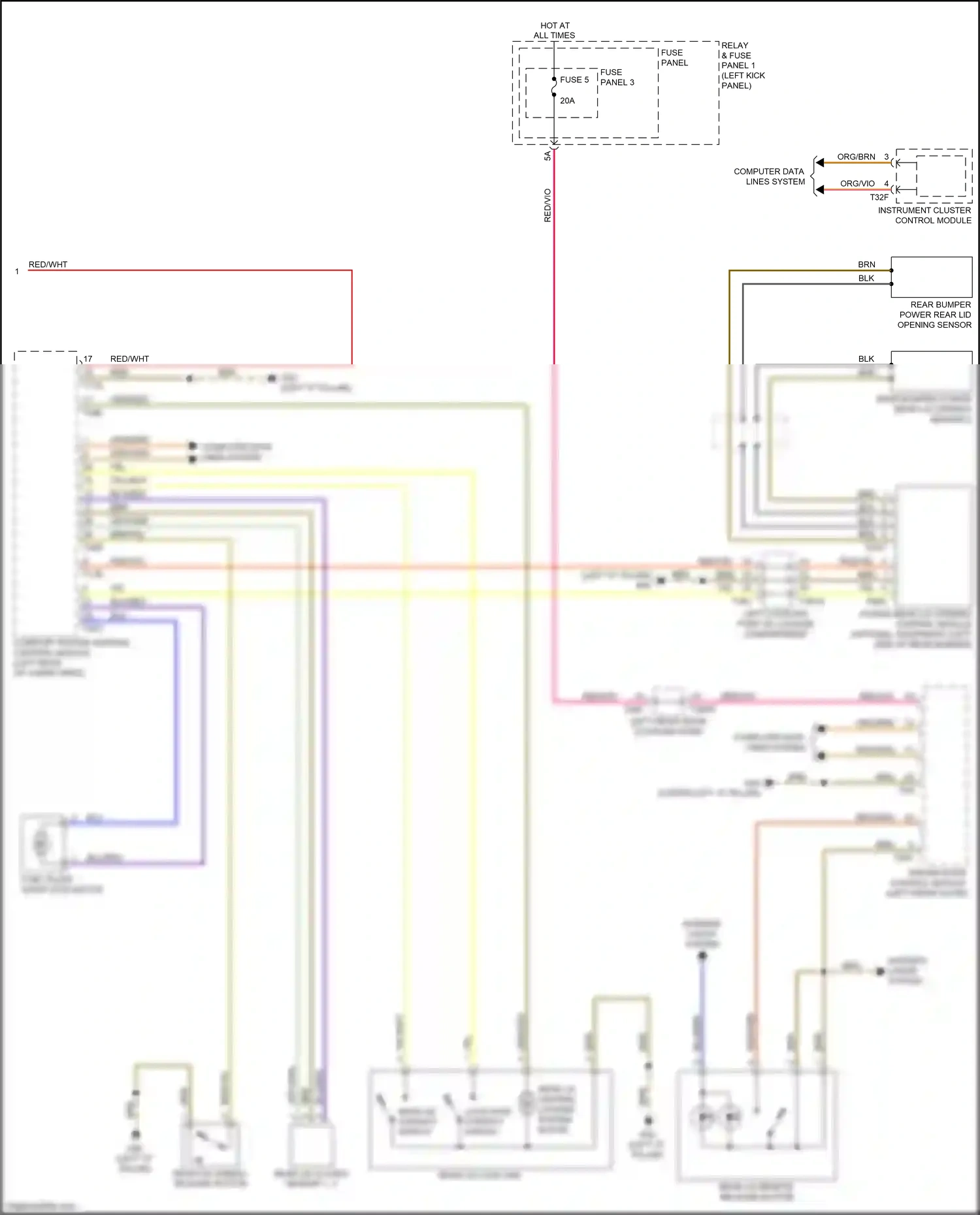 Audi Q5 II (2016-2020) computer data lines system wiring diagram  (30 of 110)