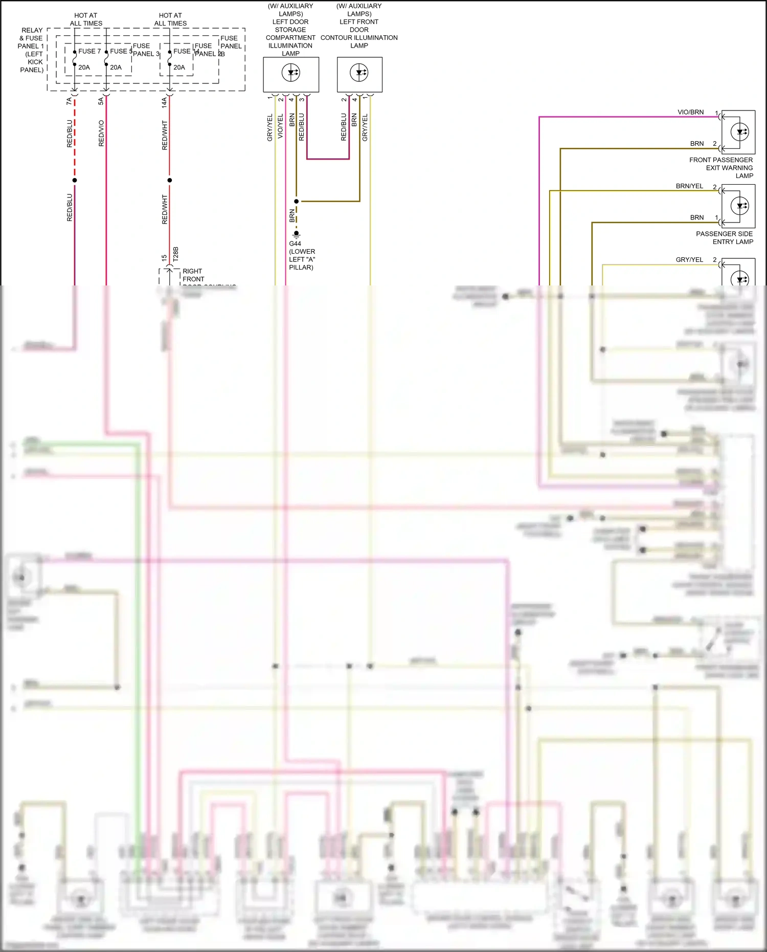 Audi Q5 II (2016-2020) computer data lines system wiring diagram  (32 of 110)
