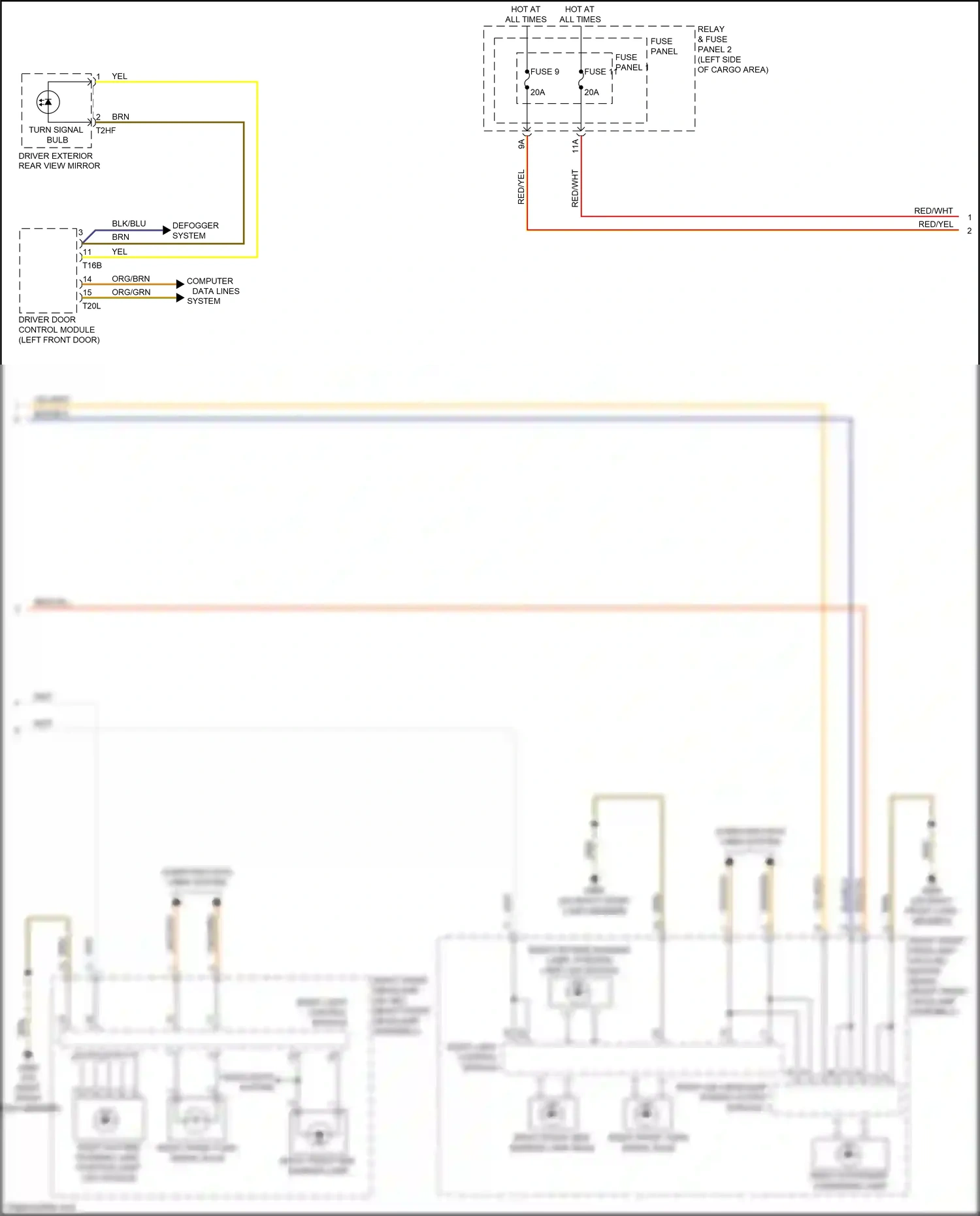 Audi Q5 II (2016-2020) computer data lines wiring diagram  (1 of 2)