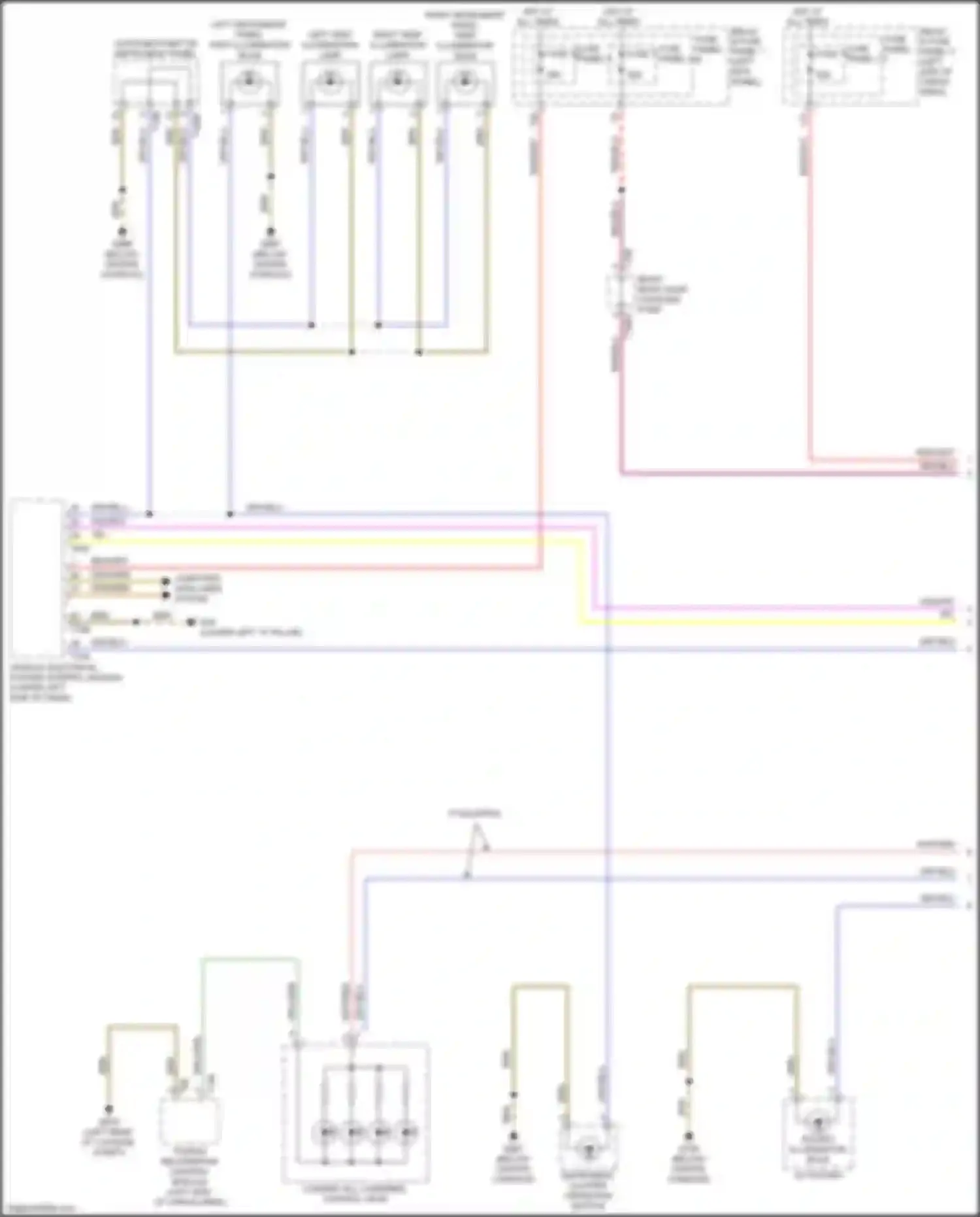 Wiring diagram coupling point on instrument panel for Audi Q5 II (2016-2020) (1 of 1)