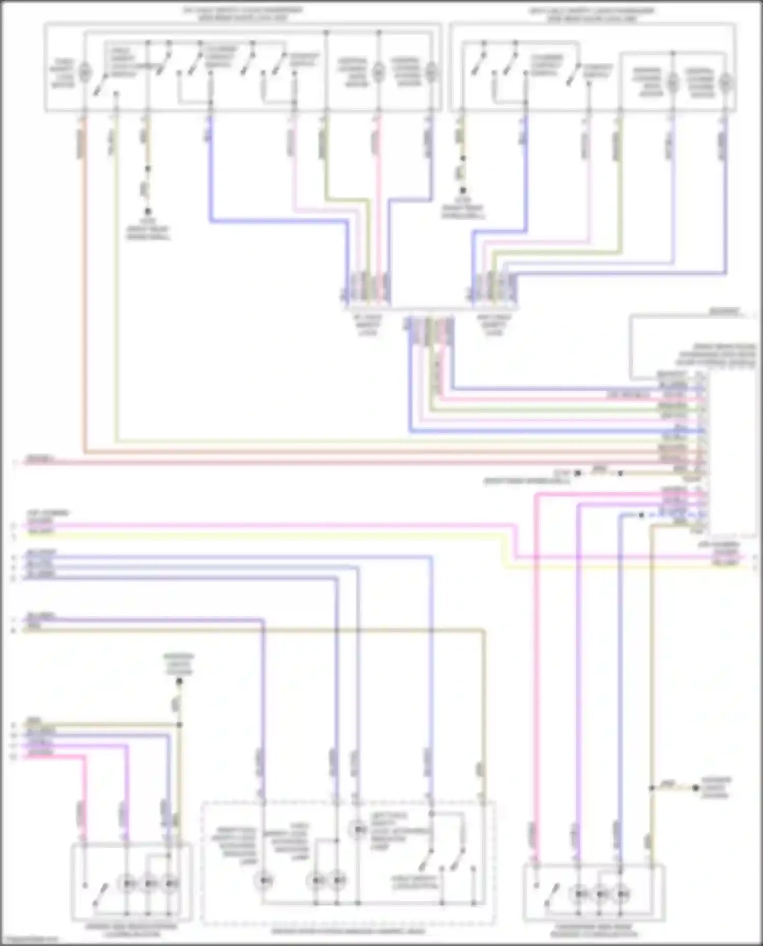 Wiring diagram cylinder contact switch for Audi Q5 II (2016-2020) (2 of 4)