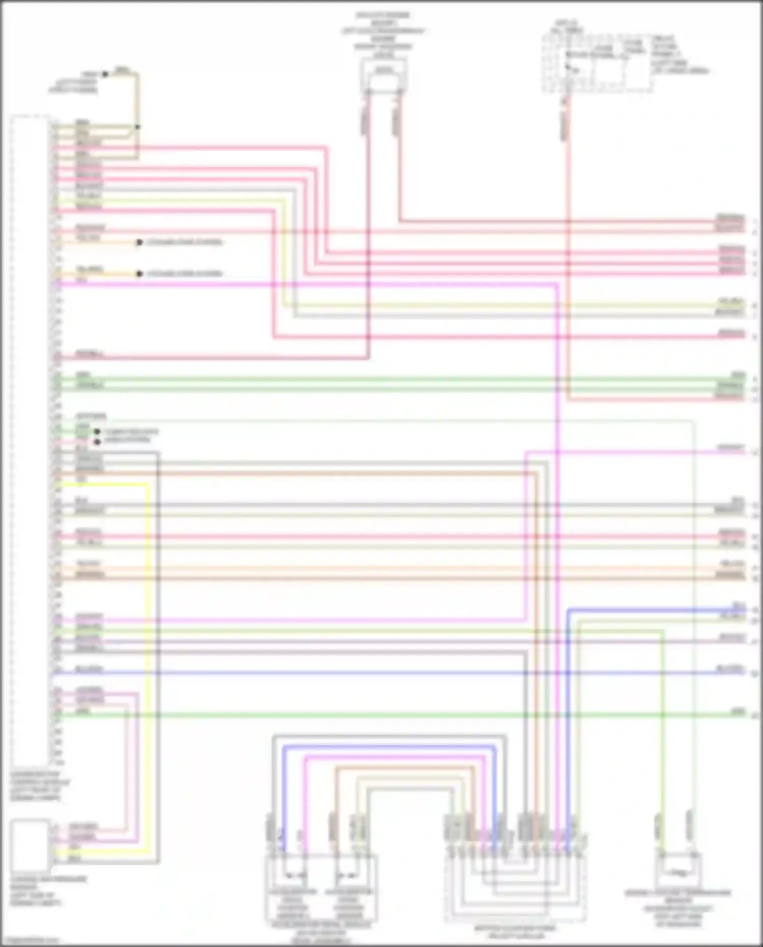 Wiring diagram engine coolant temperature sensor on radiator outlet for Audi Q5 II (2016-2020) (4 of 4)