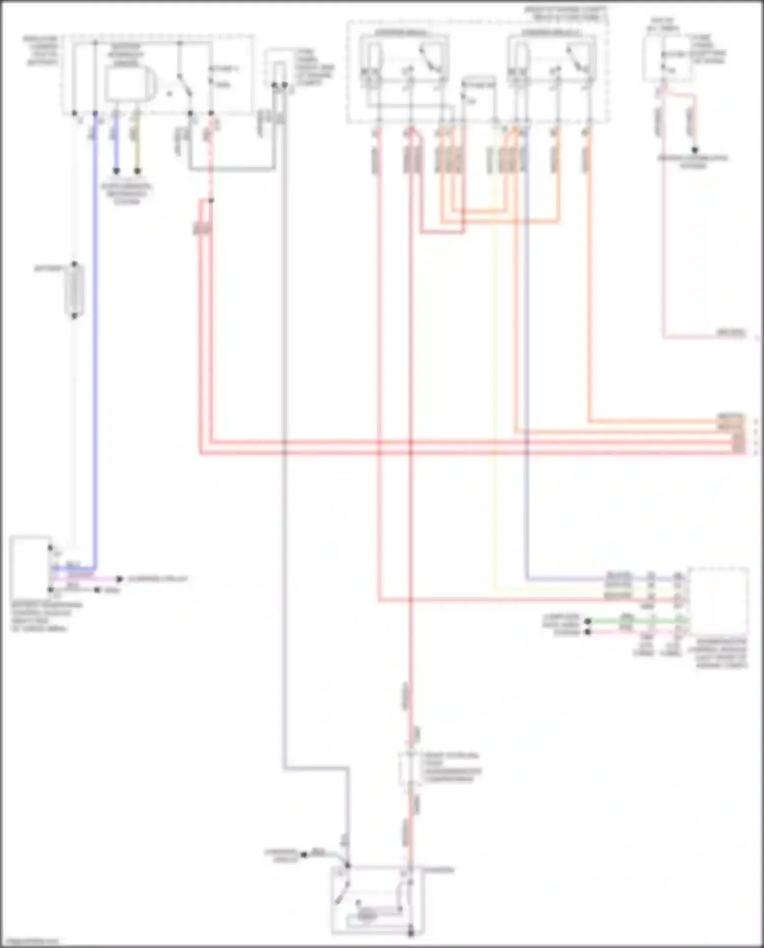 Wiring diagram main fuse carrier for Audi Q5 II (2016-2020) (3 of 4)