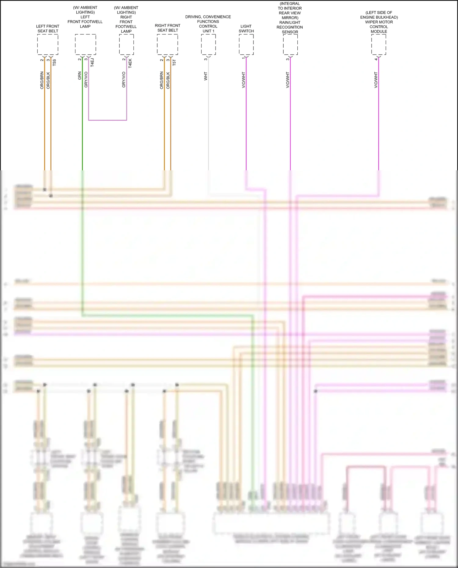 Audi Q5 II (2016-2020) rain/light recognition sensor wiring diagram  (4 of 9)