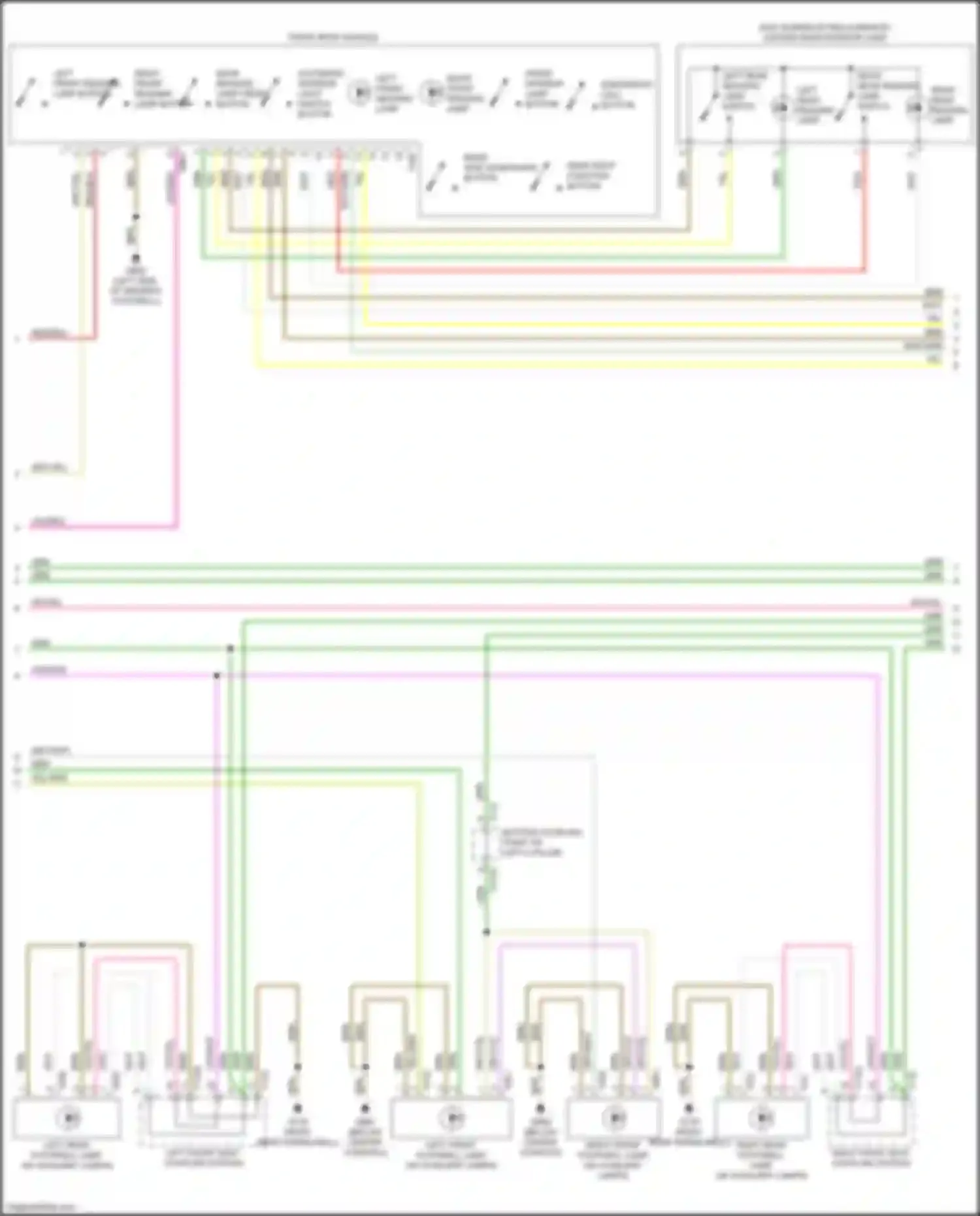 Wiring diagram road side assistance button for Audi Q5 II (2016-2020) (1 of 2)