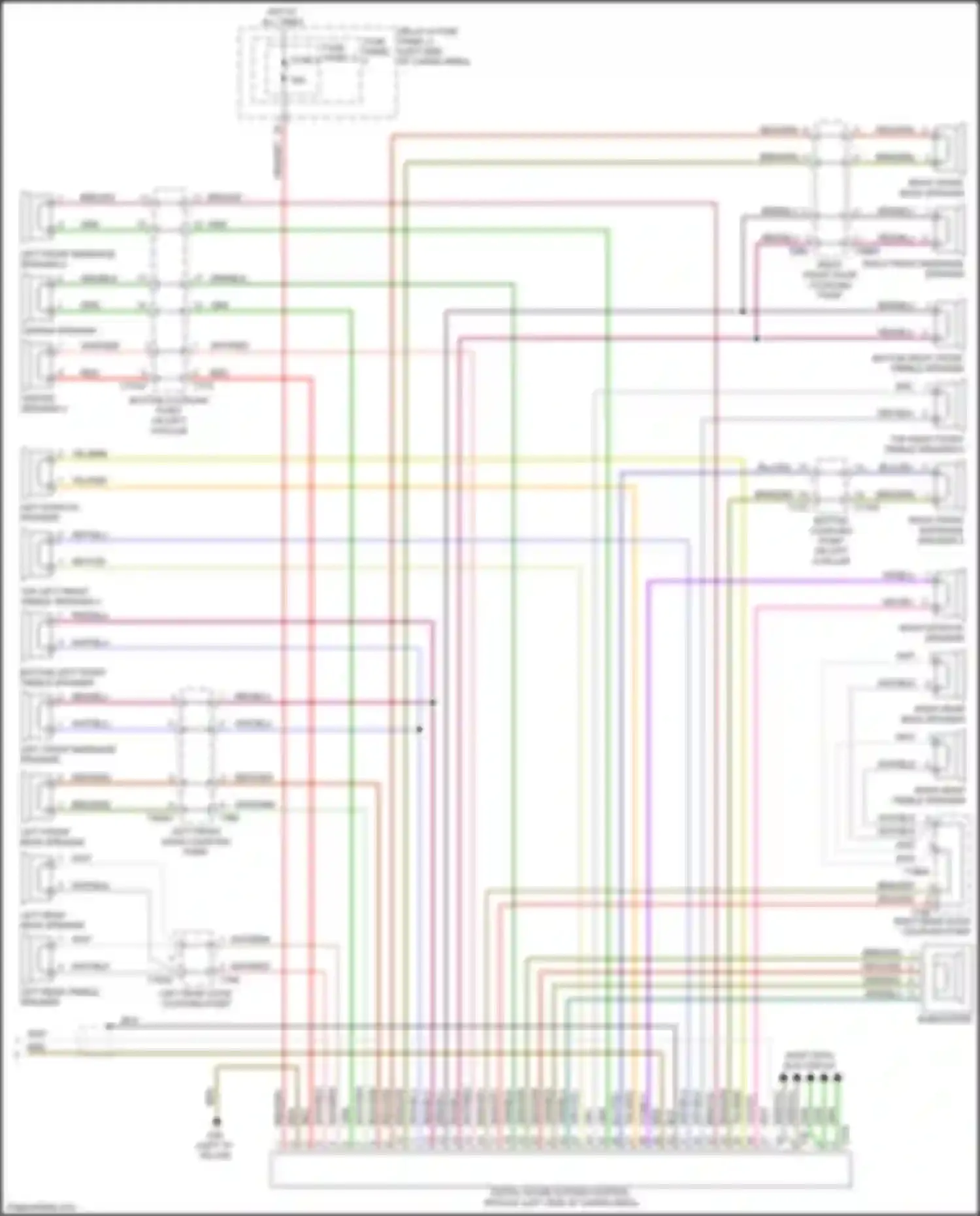 Wiring diagram top right front treble speaker 2 for Audi Q5 II (2016-2020) (1 of 1)