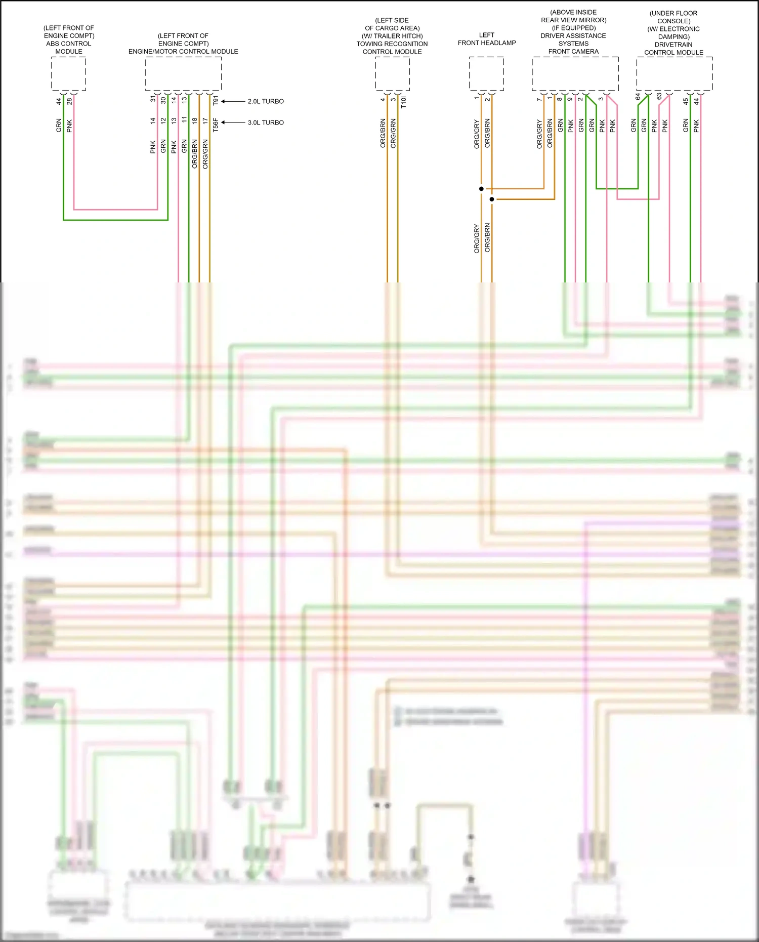 Audi Q5 II (2016-2020) towing recognition control module wiring diagram  (1 of 6)