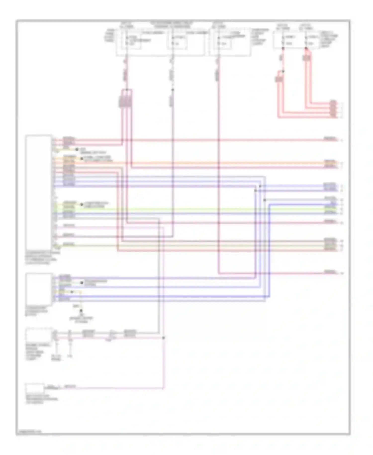 Q7 Audi 4L facelift (2009-2015): Access/start circuit (1 of 2)