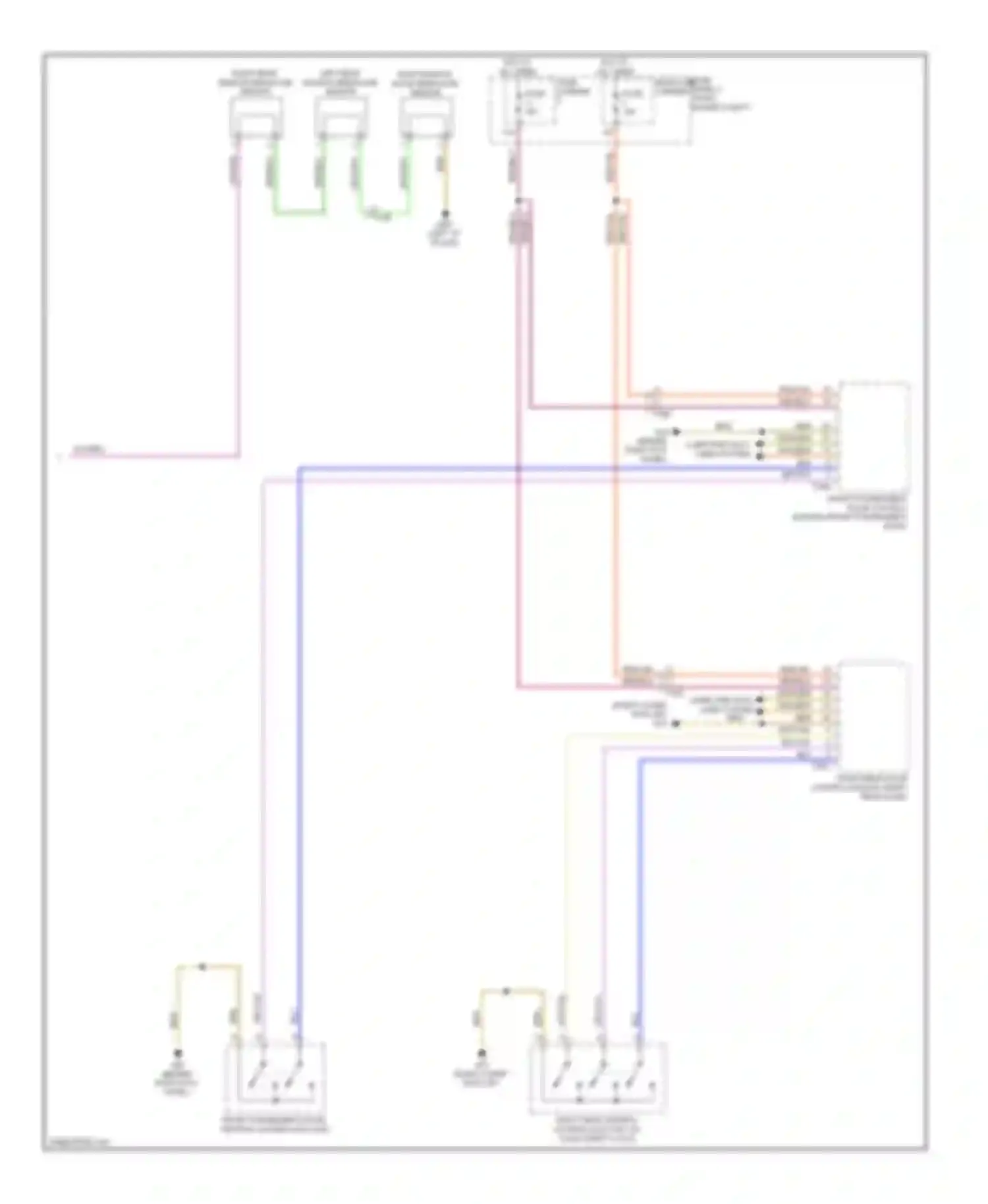 Q7 Audi 4L facelift (2009-2015): Anti-theft circuit (2 of 2)