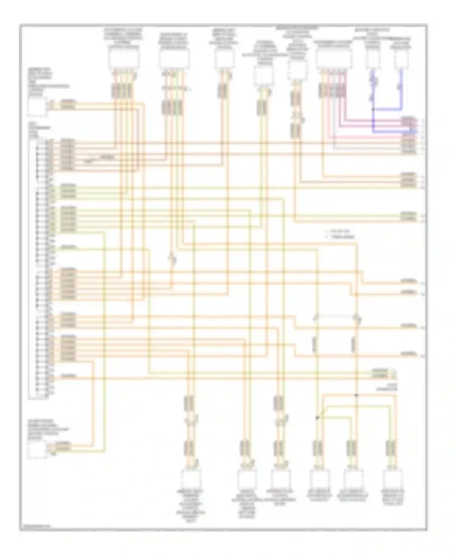 Q7 Audi 4L facelift (2009-2015): Computer data lines circuit (1 of 3)