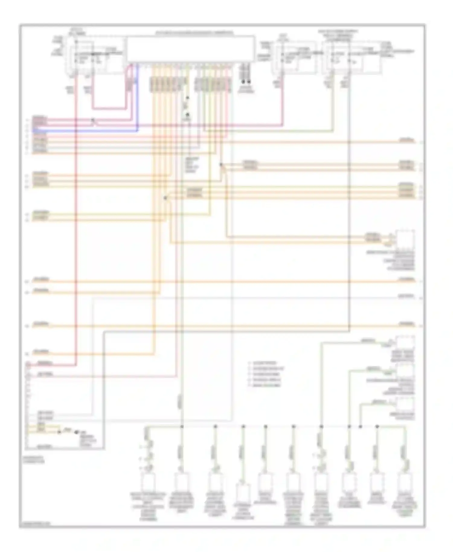 Q7 Audi 4L facelift (2009-2015): Computer data lines circuit (2 of 3)