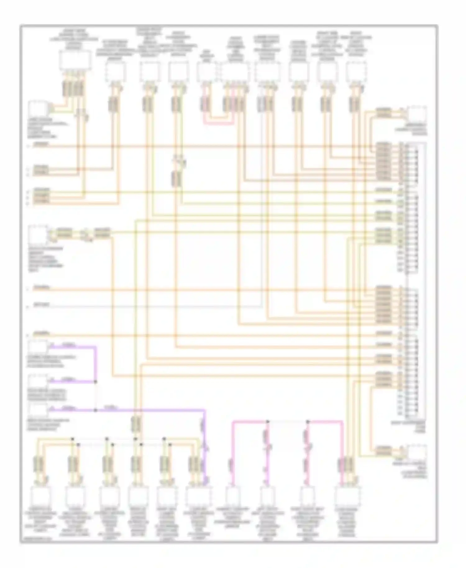 Q7 Audi 4L facelift (2009-2015): Computer data lines circuit (3 of 3)