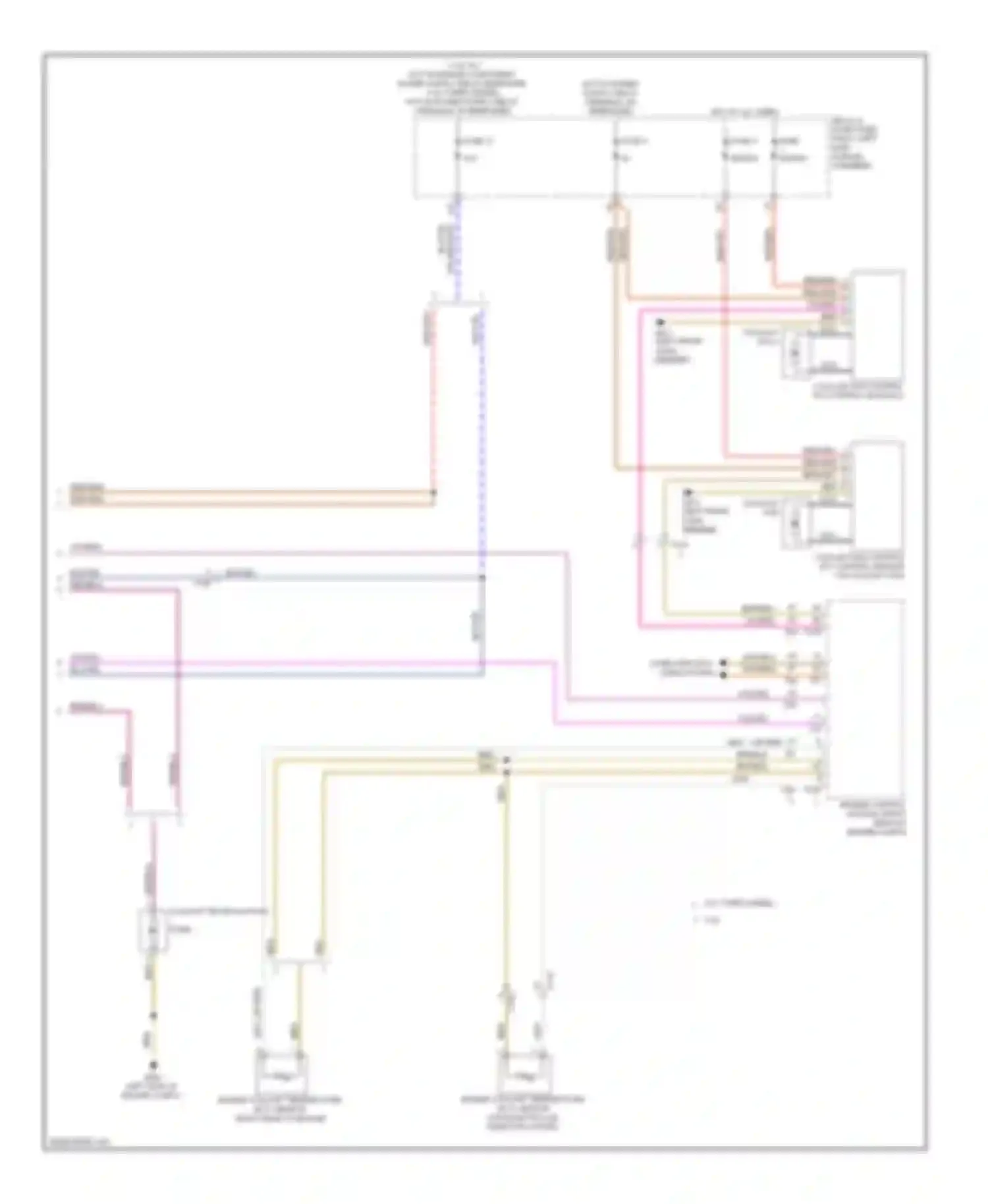 Q7 Audi 4L facelift (2009-2015): Cooling fan circuit (2 of 2)