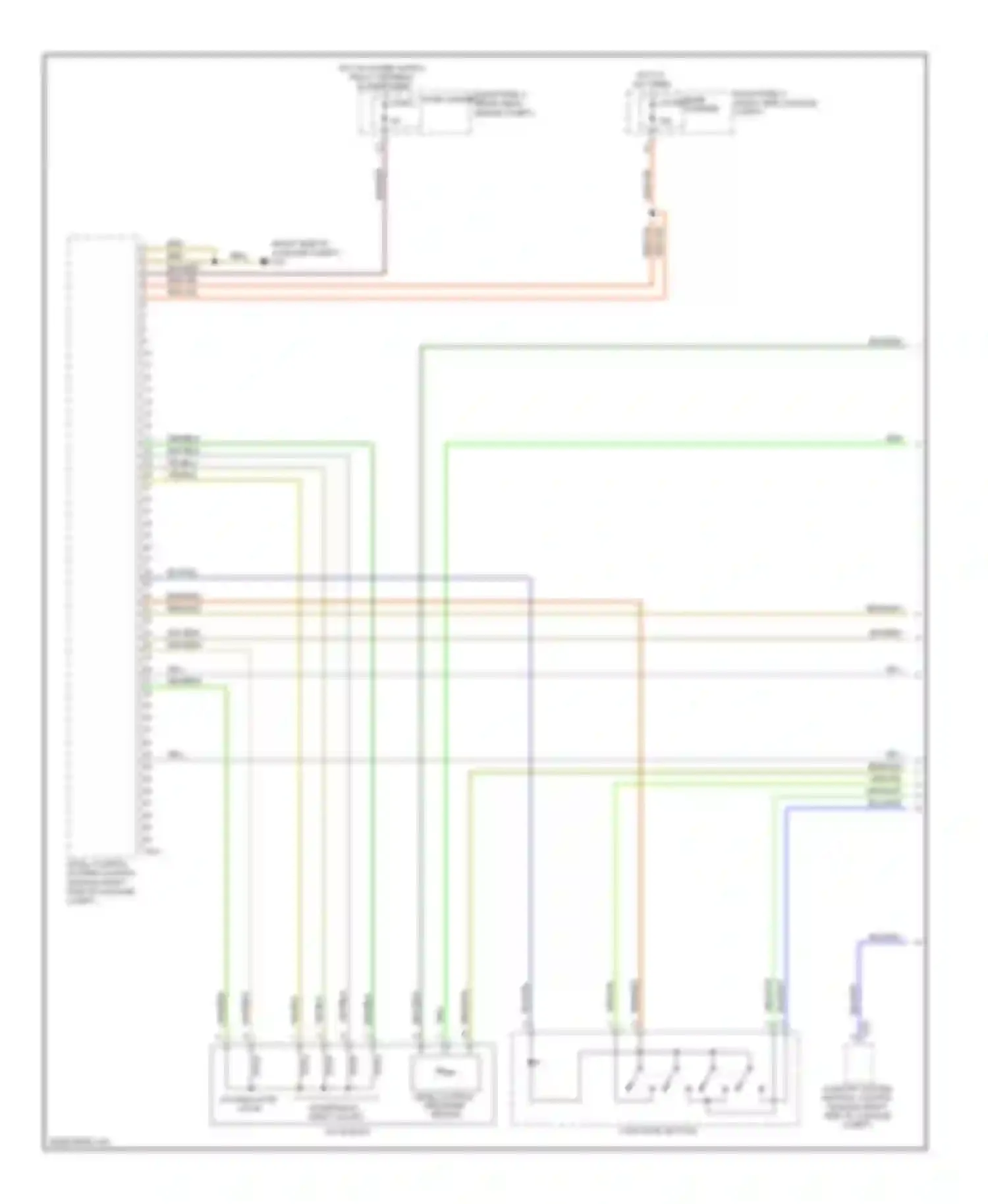 Q7 Audi 4L facelift (2009-2015): Electronic suspension circuit (1 of 3)