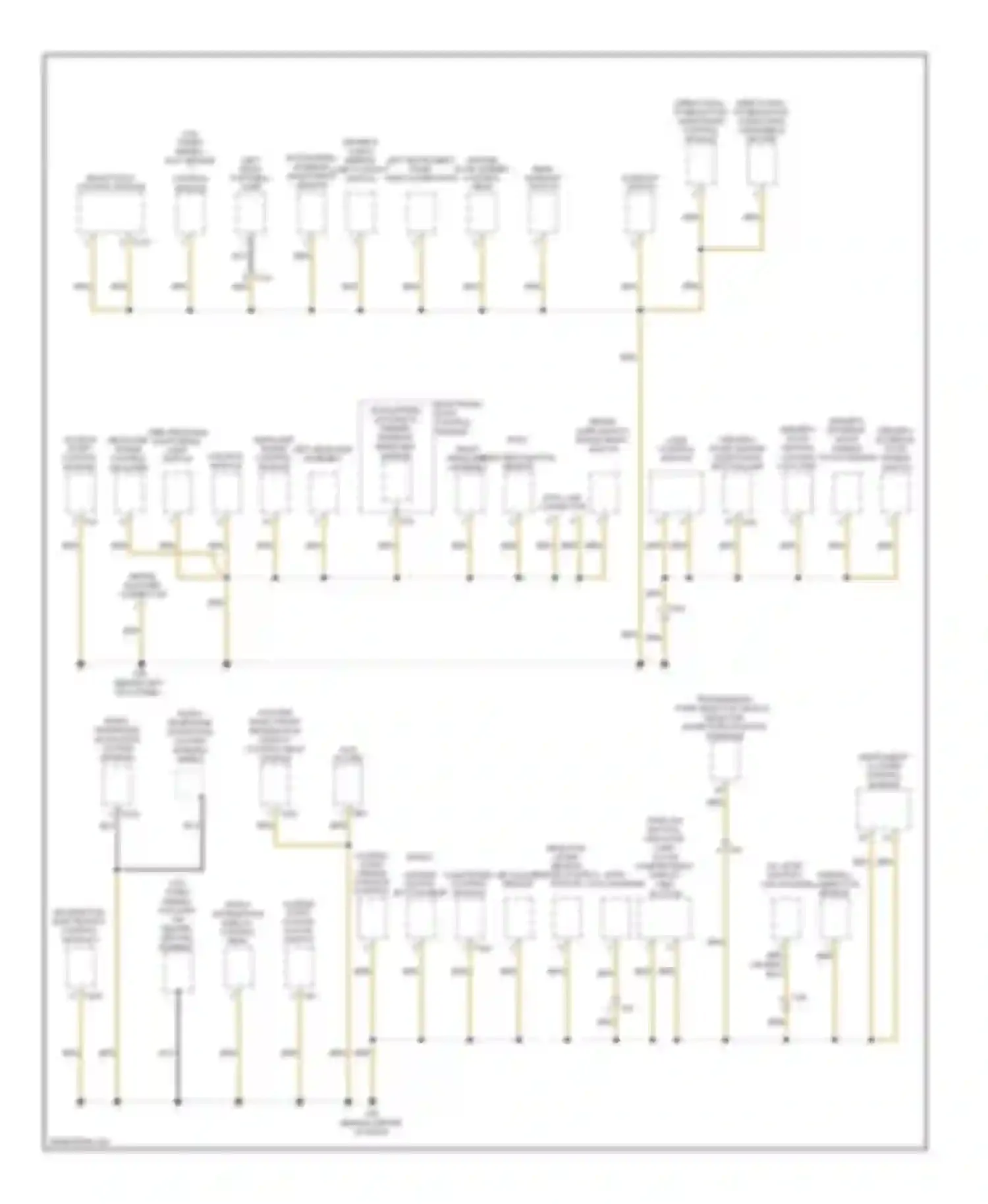 Q7 Audi 4L facelift (2009-2015): Ground distribution circuit (2 of 7)