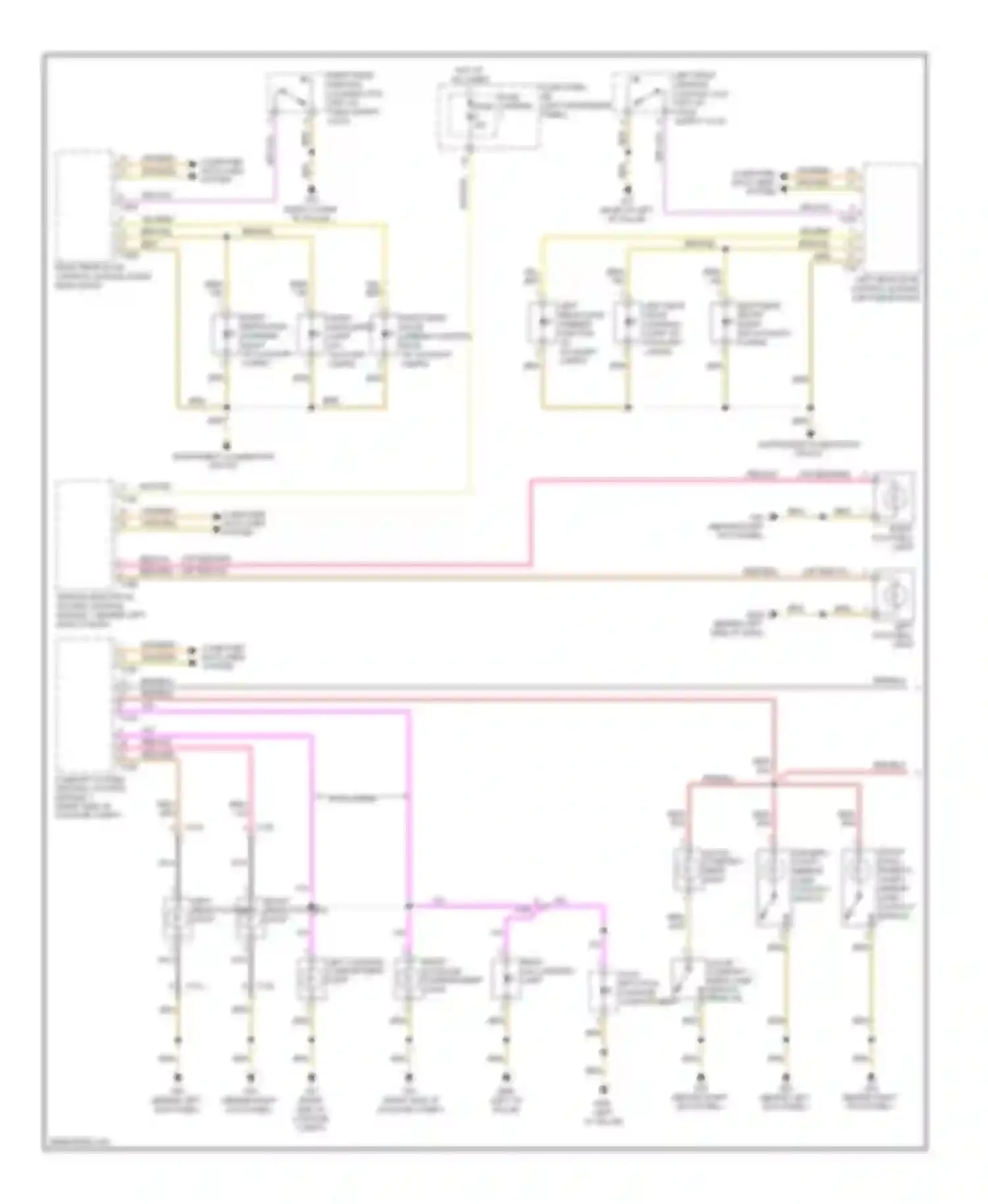 Q7 Audi 4L facelift (2009-2015): Courtesy lamps circuit (1 of 2)