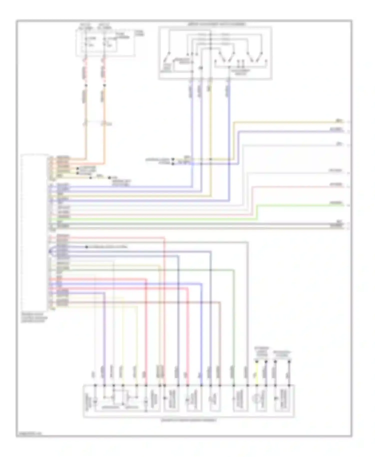 Q7 Audi 4L facelift (2009-2015): Memory mirrors circuit (1 of 2)