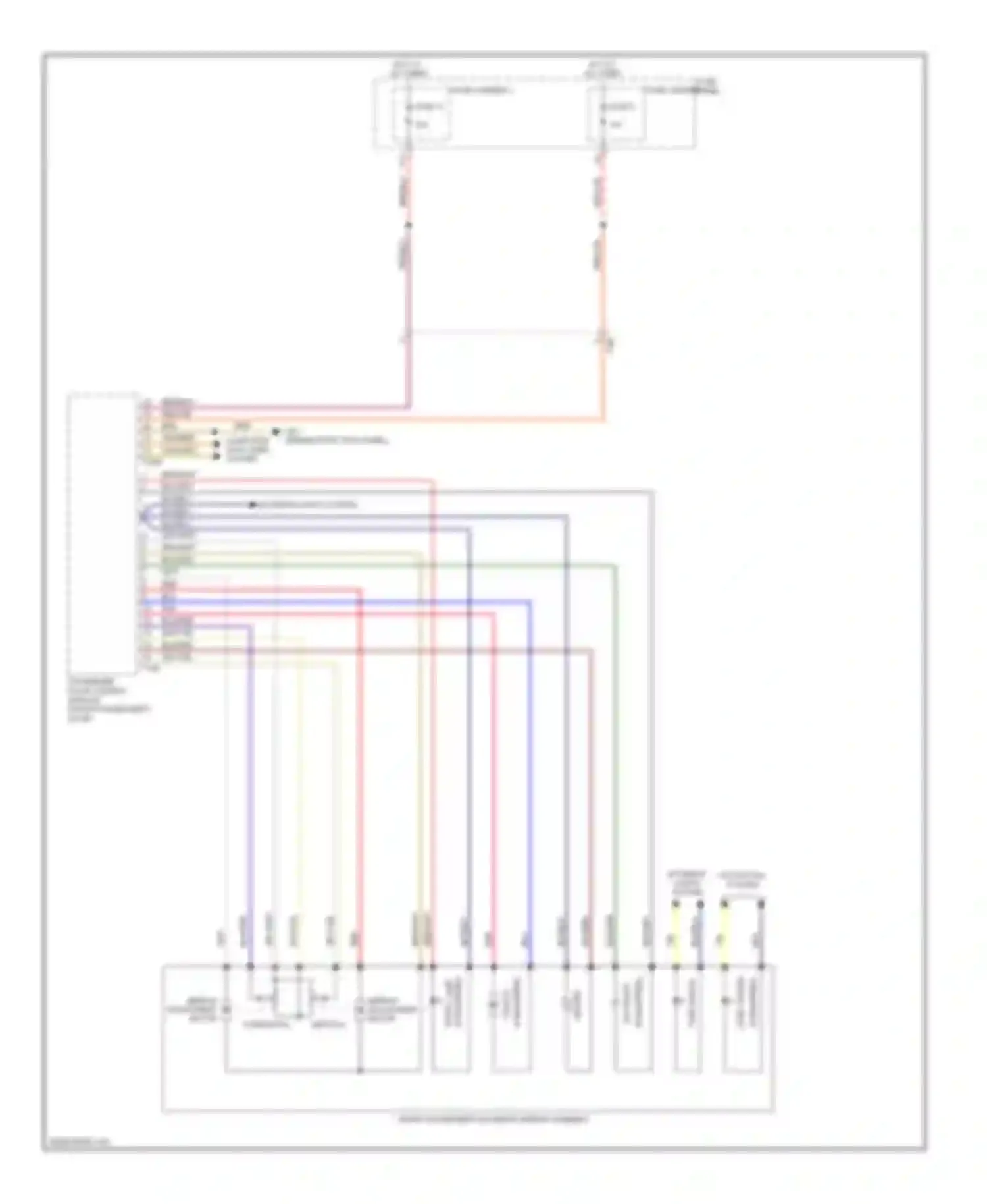 Q7 Audi 4L facelift (2009-2015): Power mirrors circuit (2 of 2)