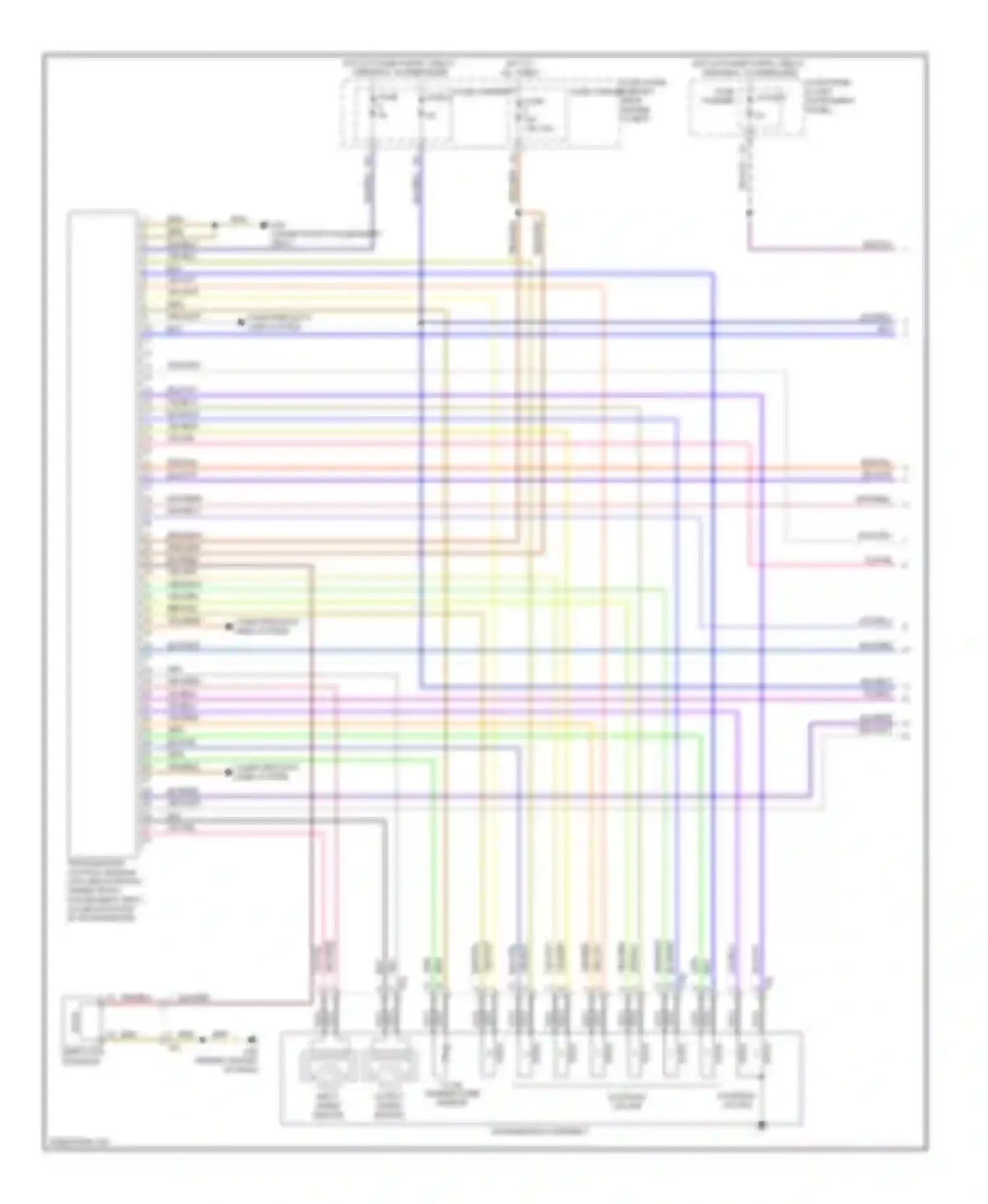 Q7 Audi 4L facelift (2009-2015): Transmission circuit (1 of 3)