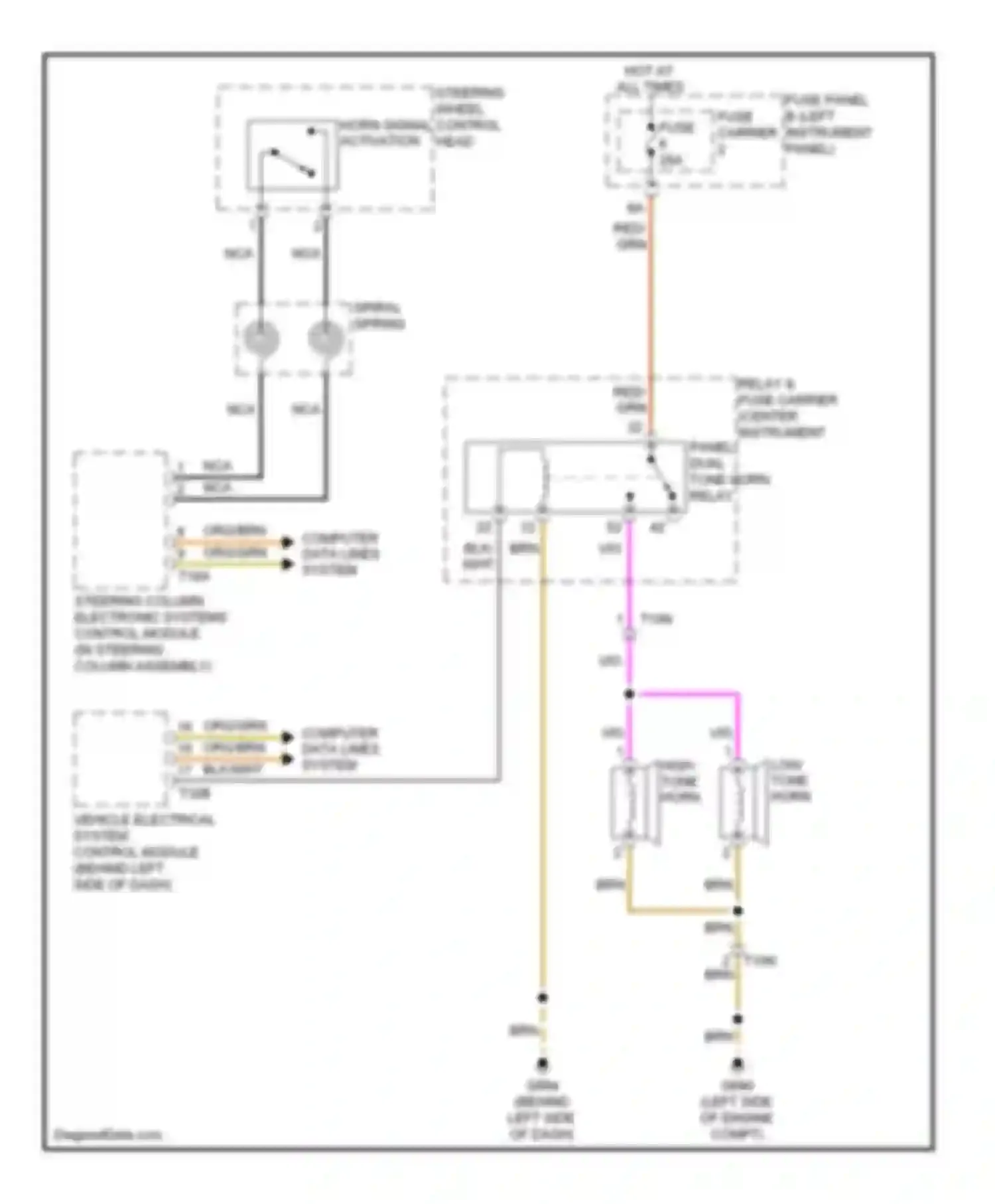 Wiring diagram blk for Audi Q7 4L facelift (2009-2015) (56 of 118)