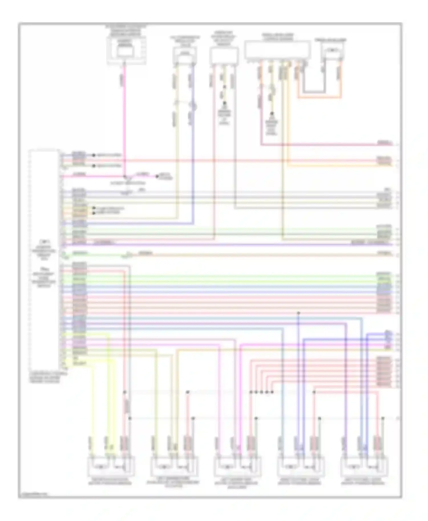 Wiring diagram blu/grn for Audi Q7 4L facelift (2009-2015) (4 of 24)