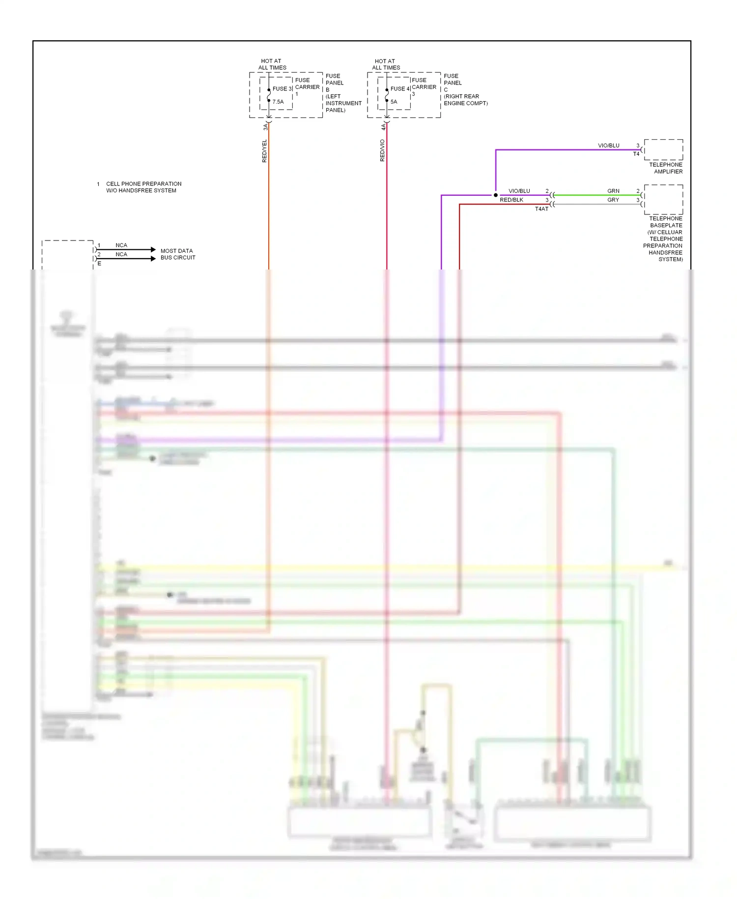 Audi Q7 4L facelift (2009-2015) brn/blu wiring diagram  (25 of 30)