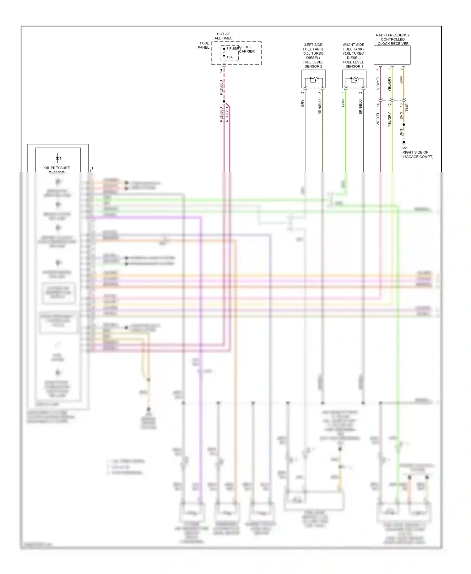 Audi Q7 4L facelift (2009-2015) brn/blu wiring diagram  (12 of 30)