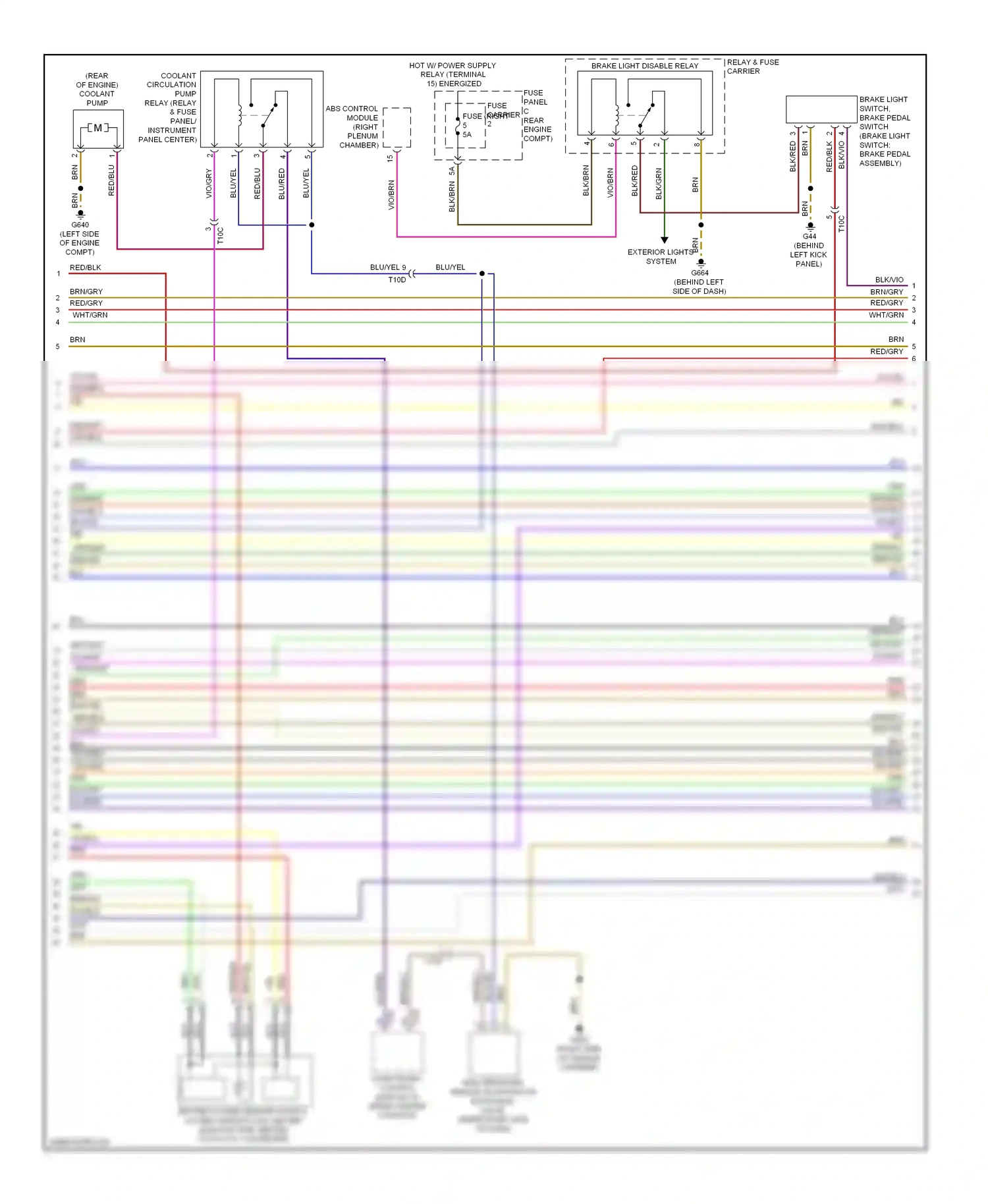 Audi Q7 4L facelift (2009-2015) brn/blu wiring diagram  (17 of 30)