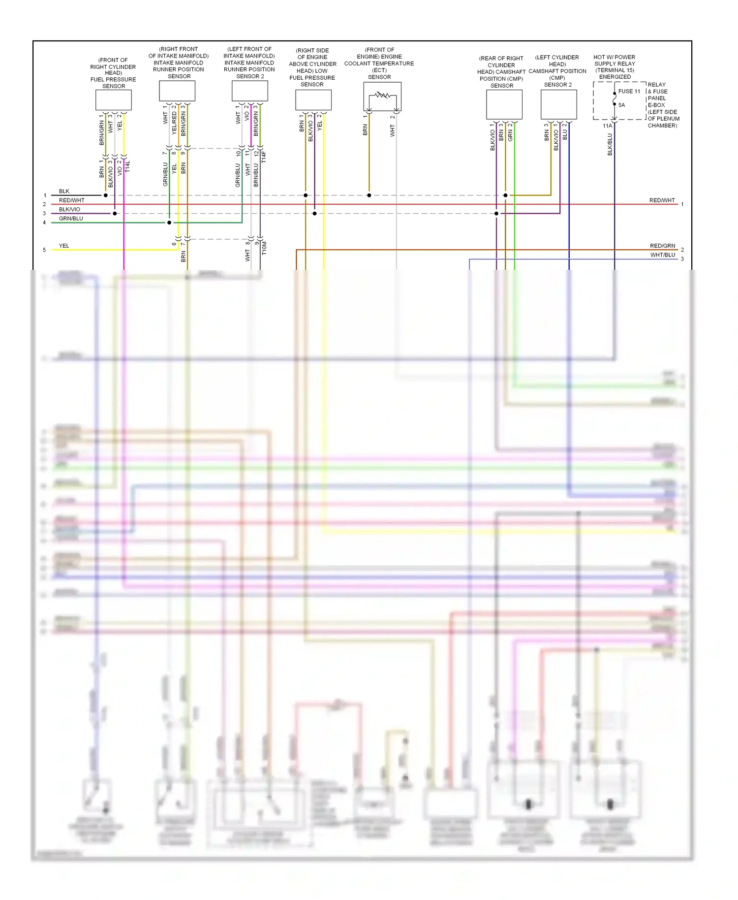 Audi Q7 4L facelift (2009-2015) brn/blu wiring diagram  (14 of 30)