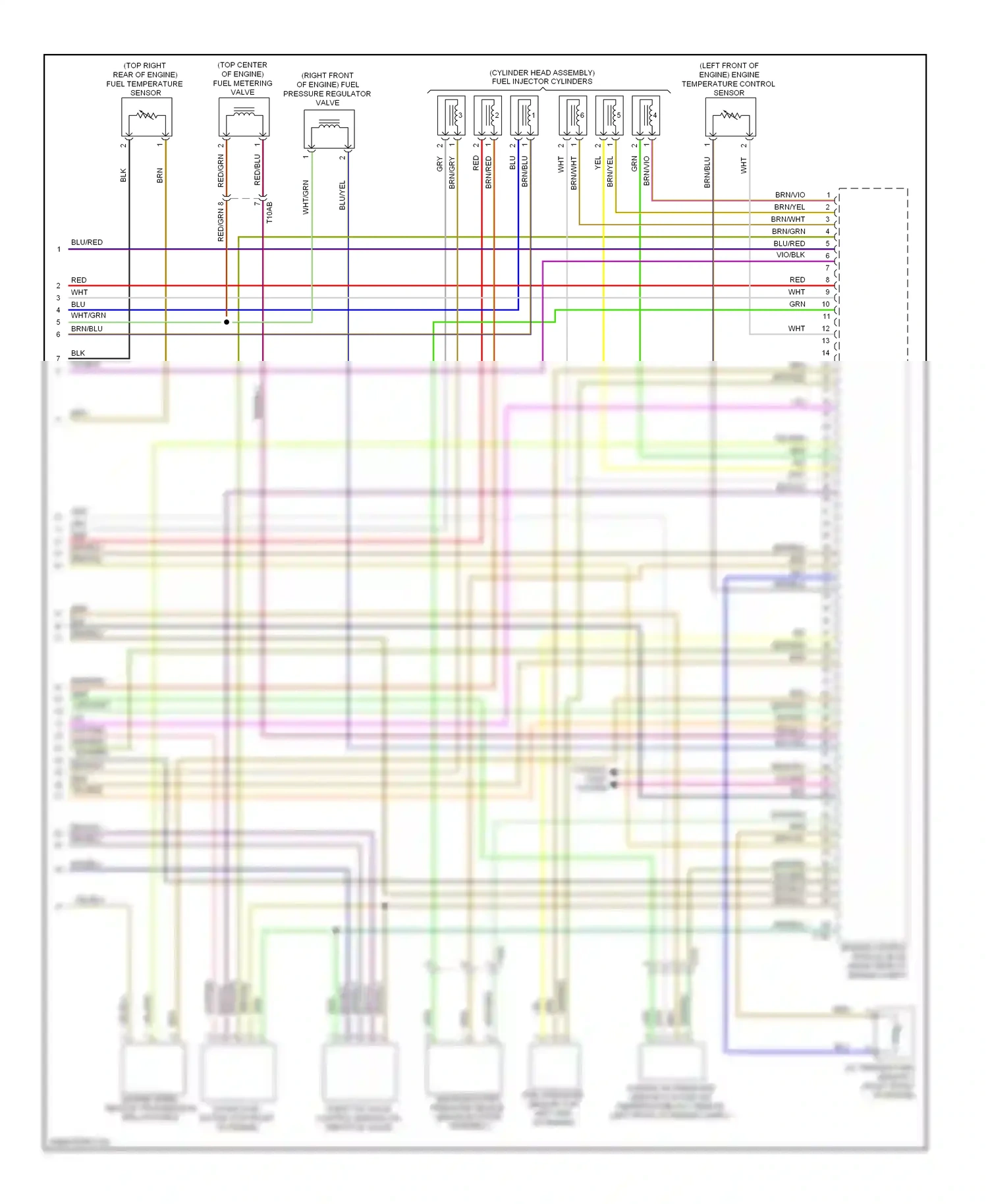Audi Q7 4L facelift (2009-2015) brn/blu wiring diagram  (20 of 30)