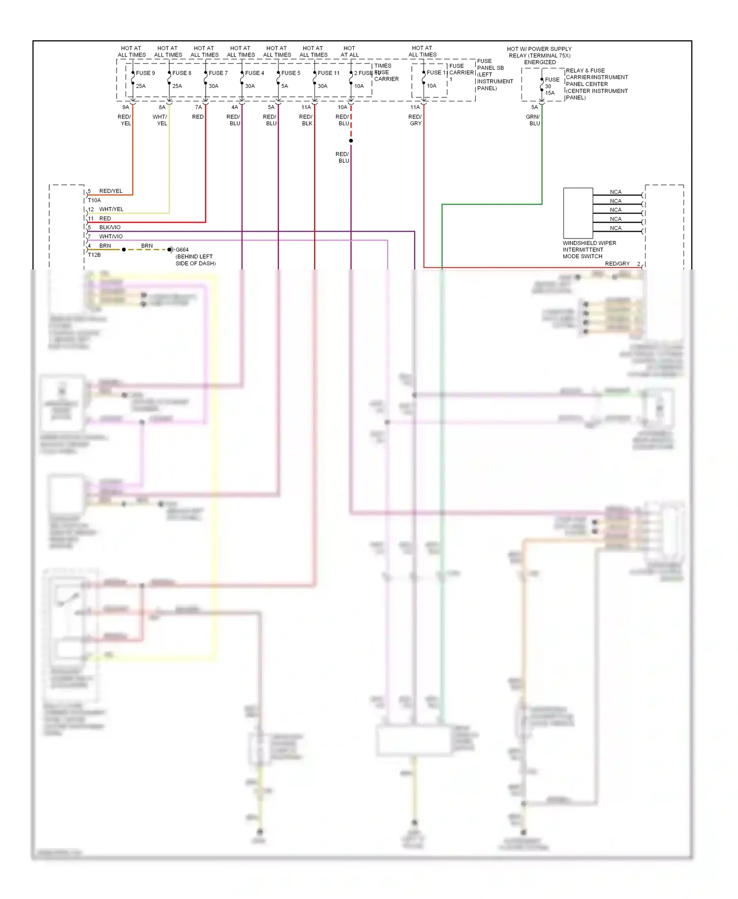 Audi Q7 4L facelift (2009-2015) brn/blu wiring diagram  (30 of 30)