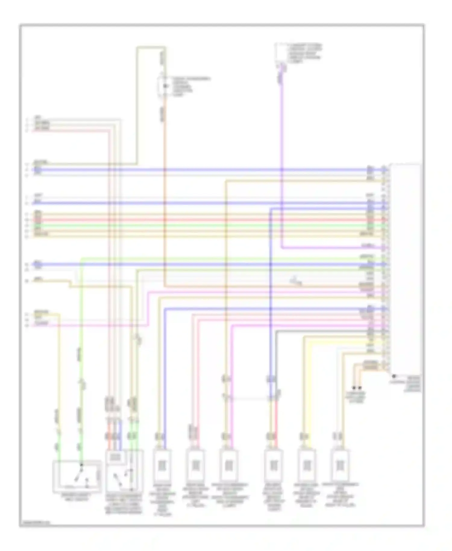 Wiring diagram solid state for Audi Q7 4L facelift (2009-2015)