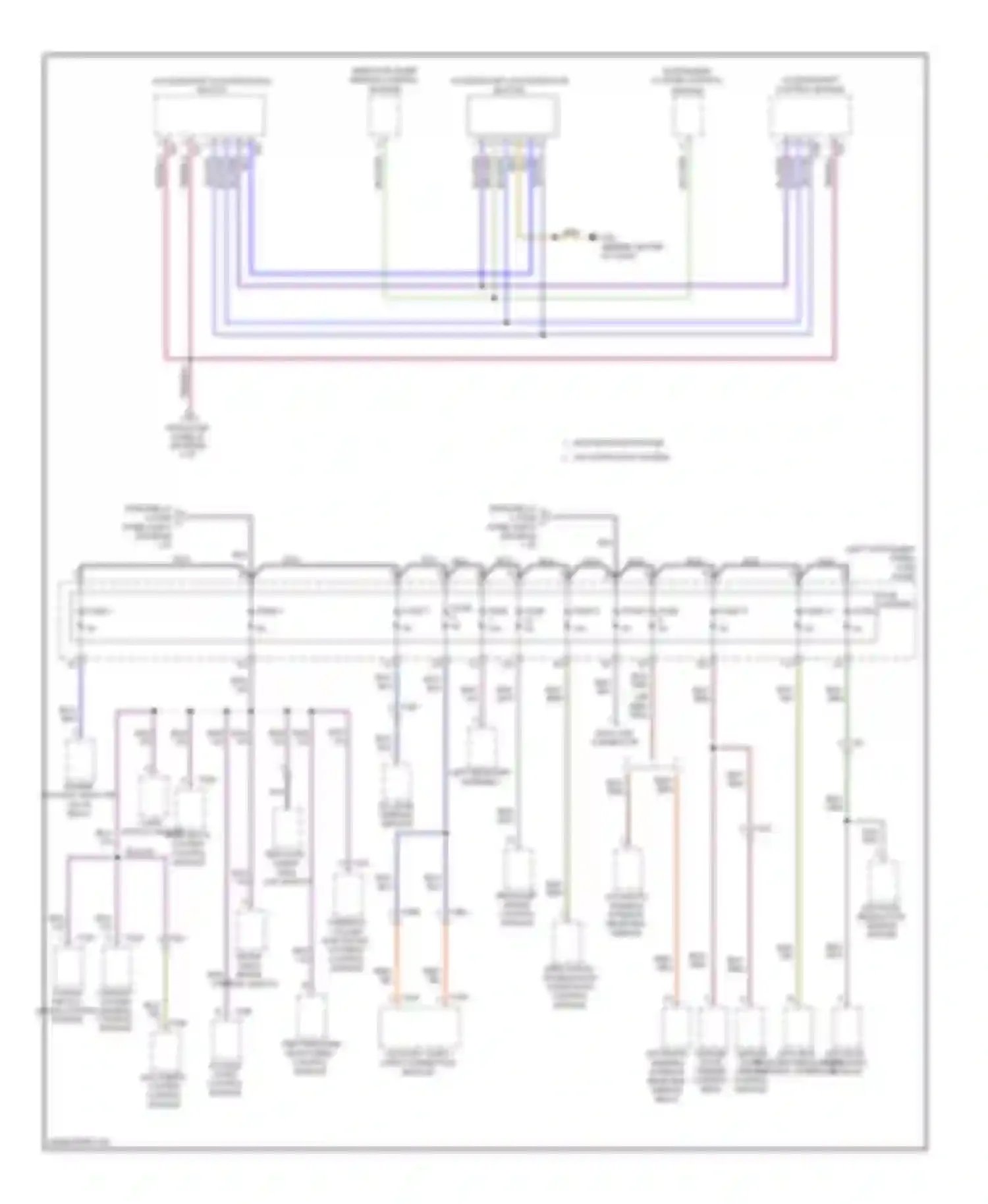 Wiring diagram data bus distance on board regulation diagnostic control interface module for Audi Q7 4L facelift (2009-2015) (1 of 1)
