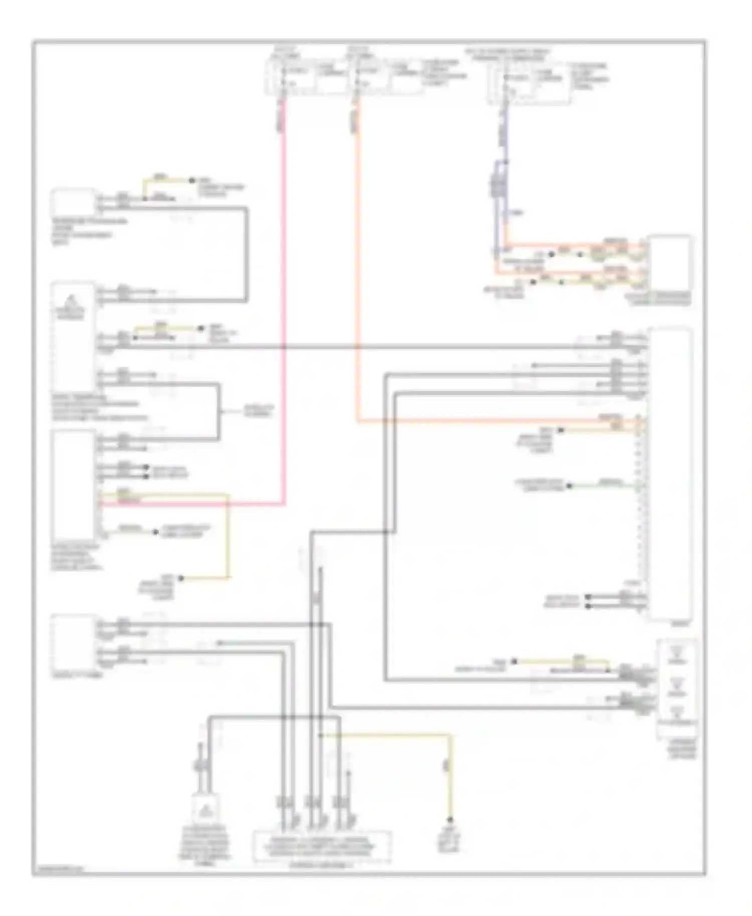 Wiring diagram digital tv tuner for Audi Q7 4L facelift (2009-2015) (3 of 4)